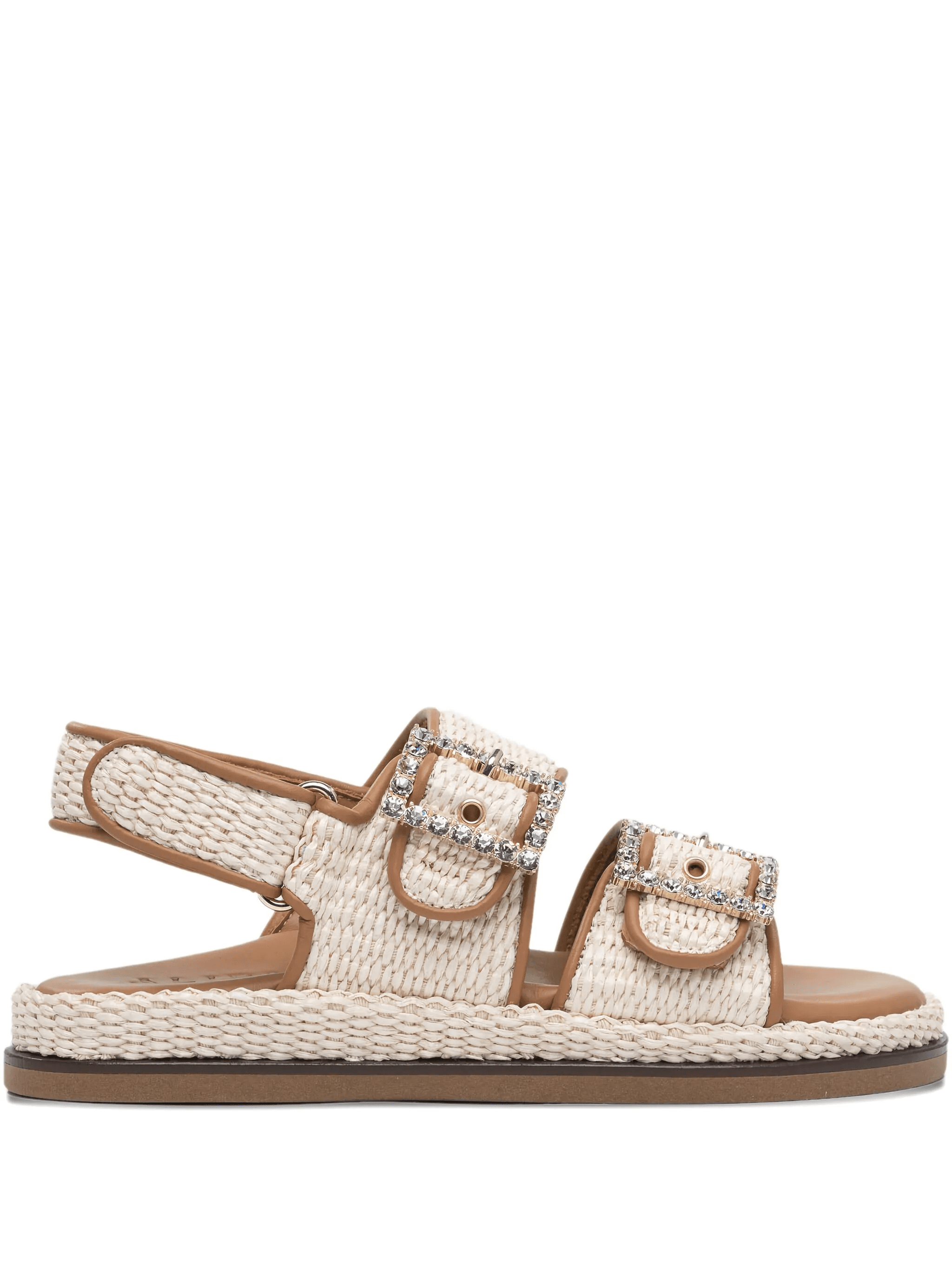 buckle-embellished flat sandals - Image 1