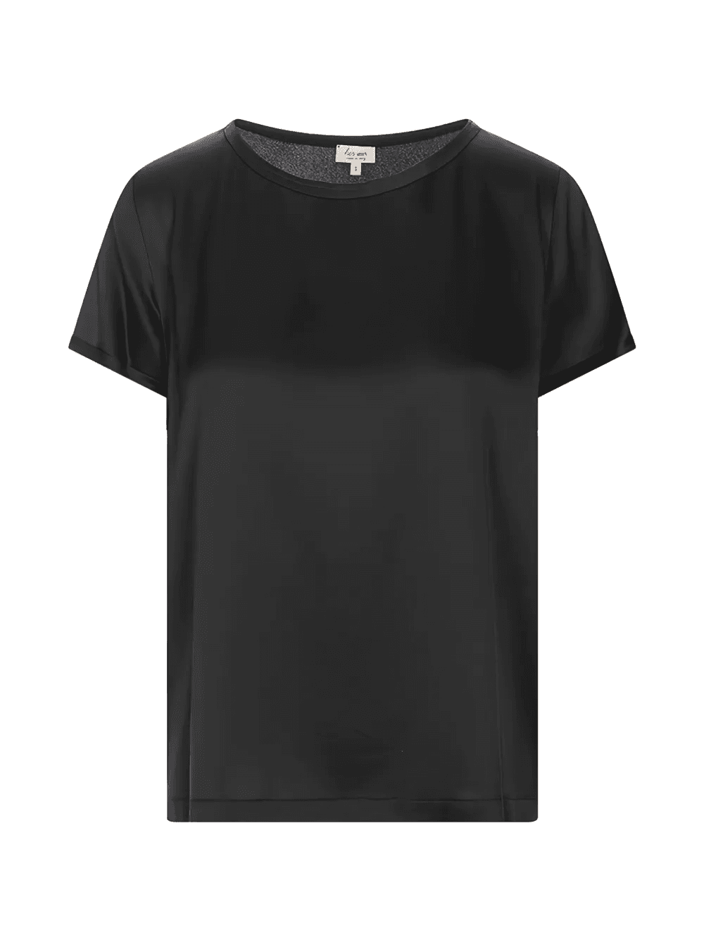 satin-finish short-sleeve T-shirt - Image 1