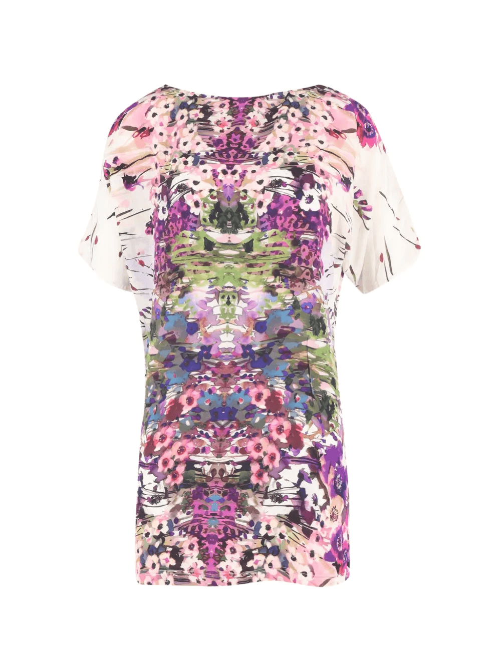 floral-printed silk blouse - Image 1