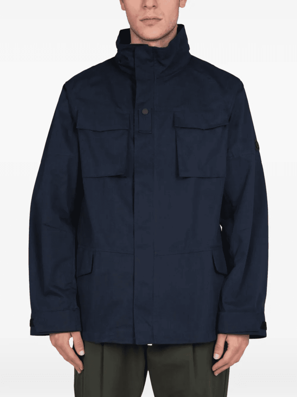 flap-pocket windbreaker jacket - Image 1