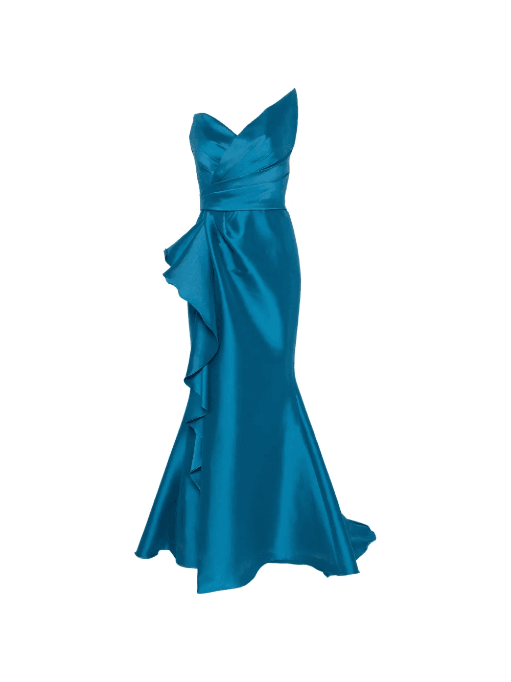 ruffled strapless maxi dress - Image 1