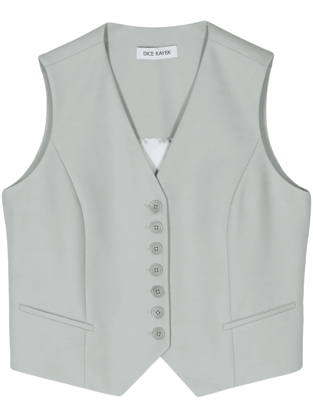 V-neck button-up gilet - Image 1