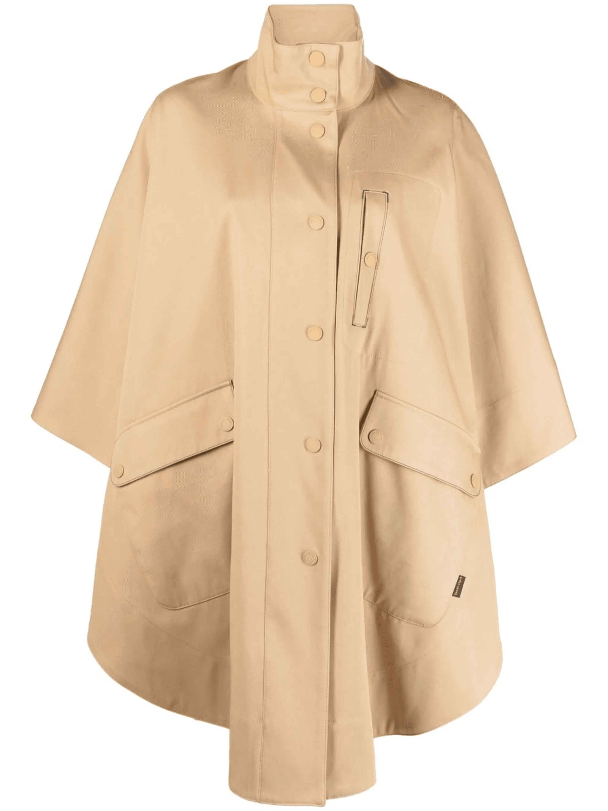 high-neck half-sleeved parka - Image 1