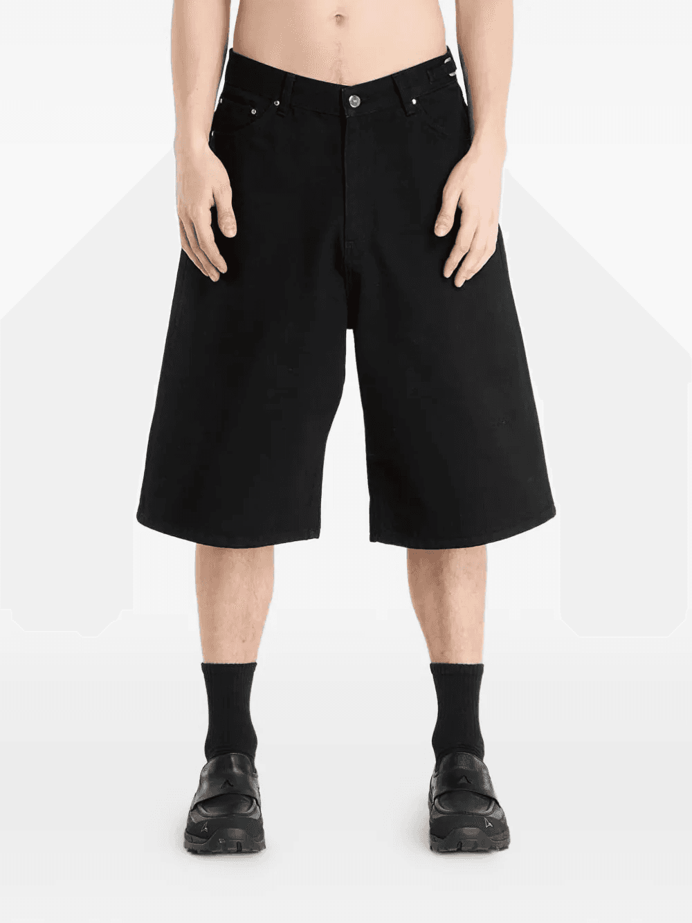 fence denim shorts - Image 1