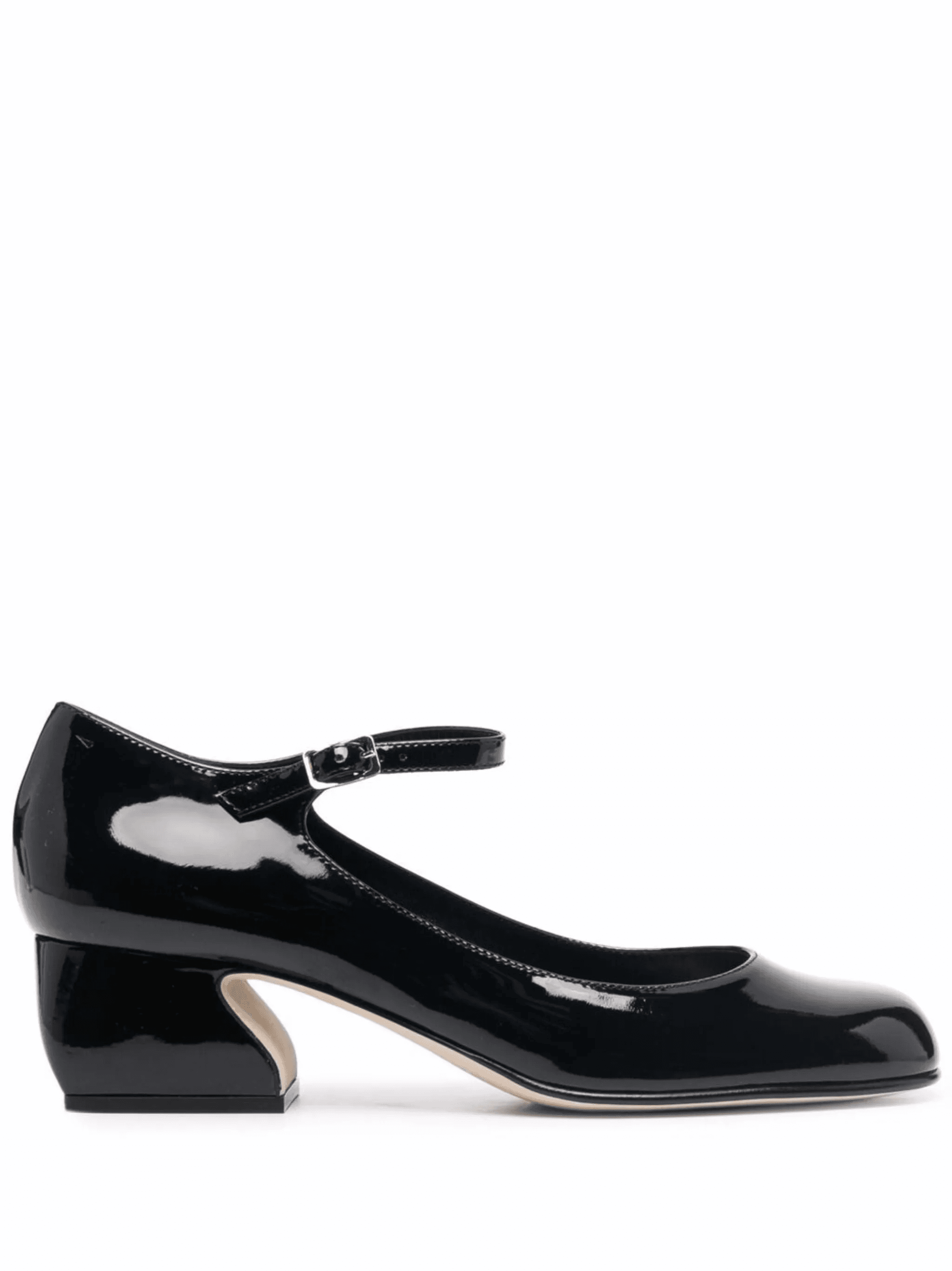 buckle-strap leather pumps - Image 1