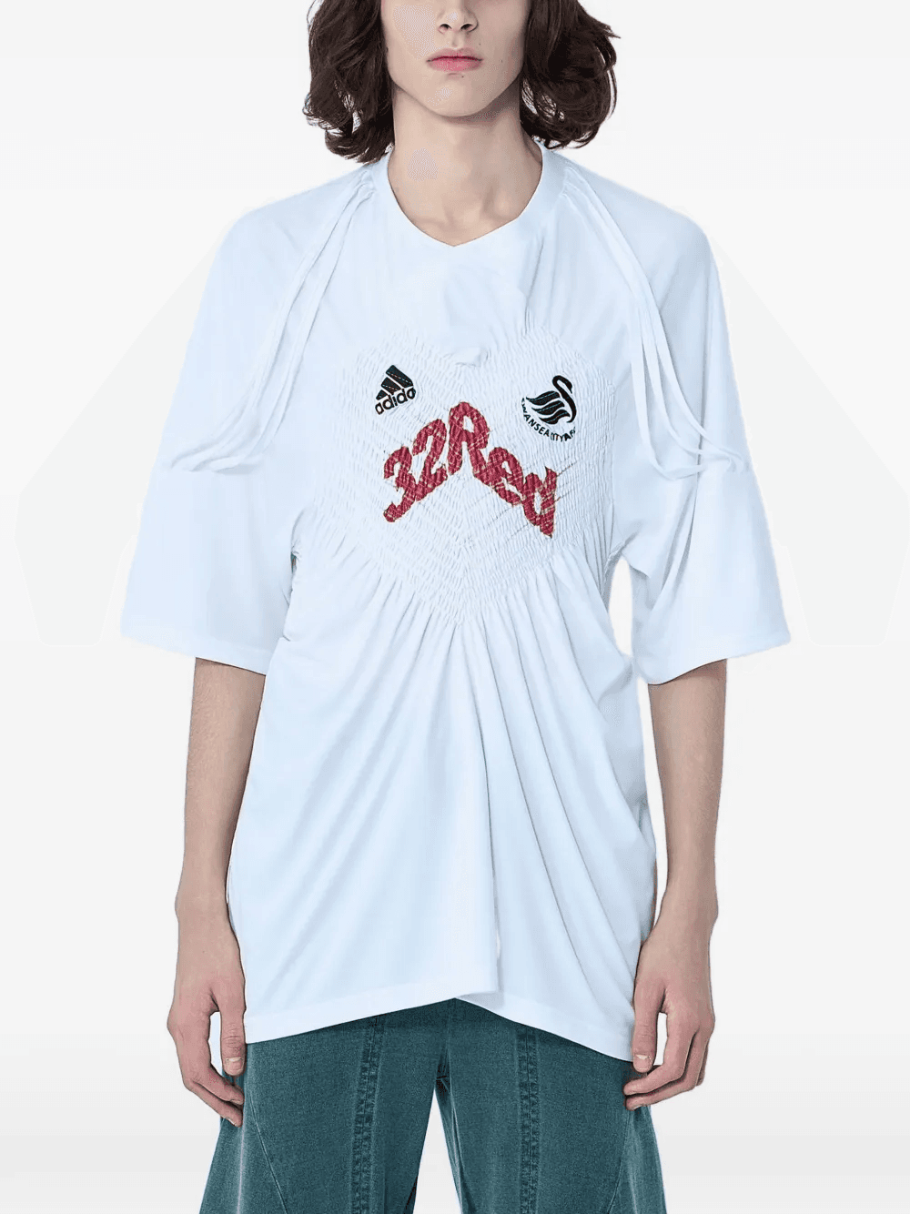 Shirred Football T-Shirt - Image 1