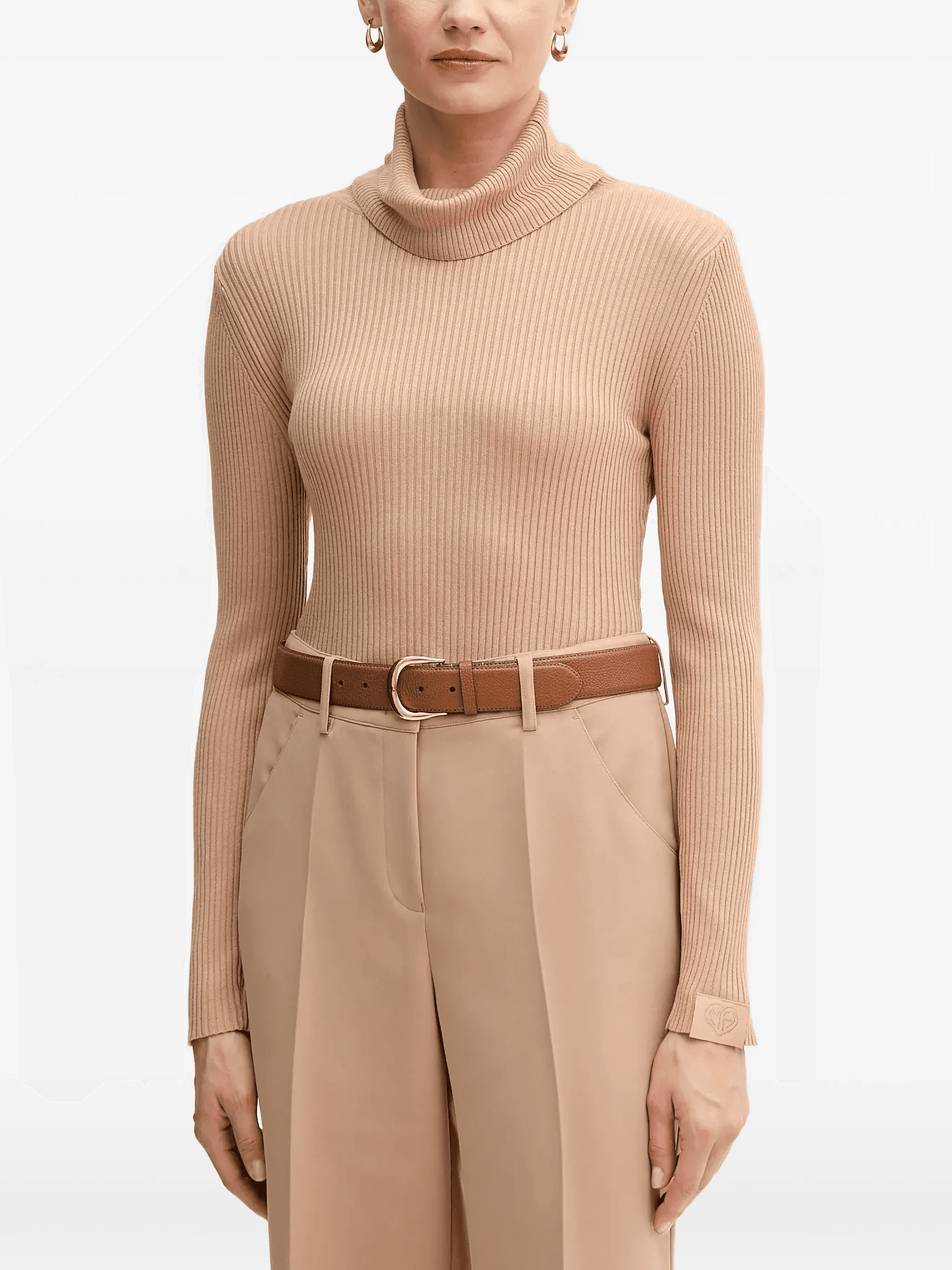 ribbed roll-neck sweater - Image 1