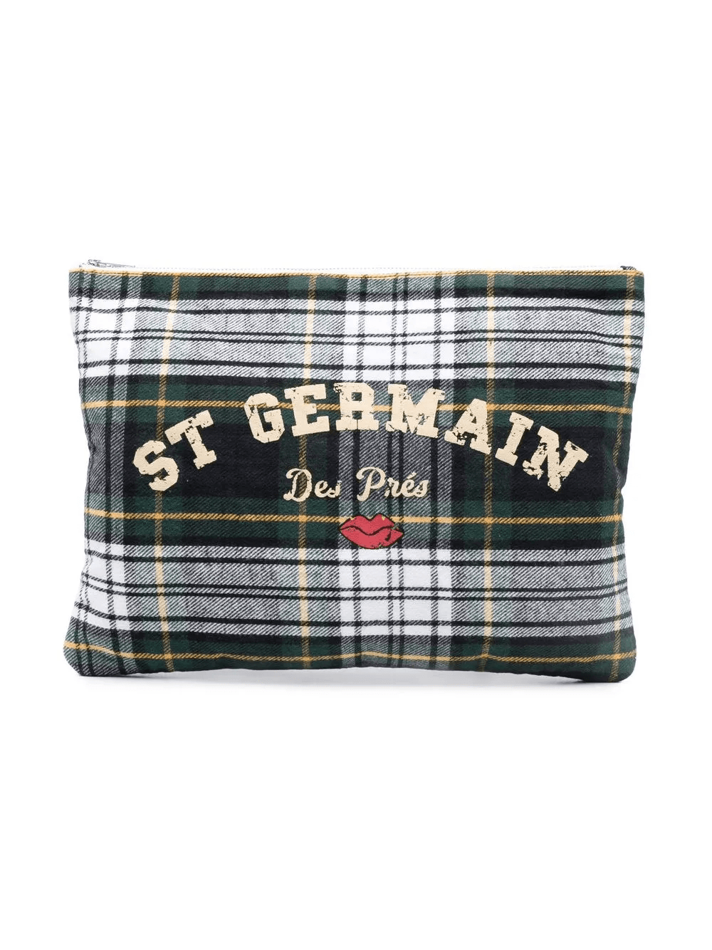checked zip pouch bag - Image 1