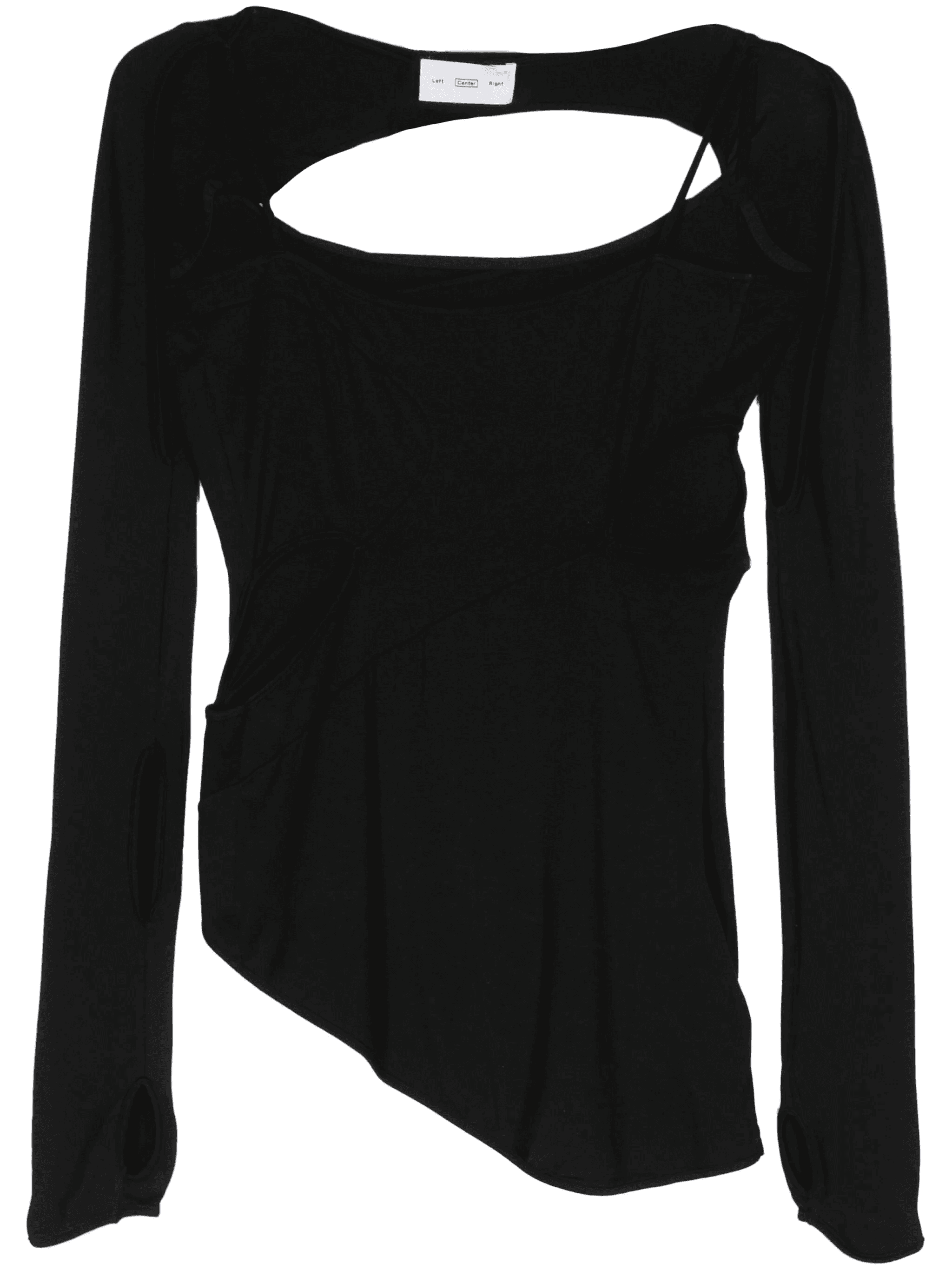 cut-out detail asymmetric top - Image 1
