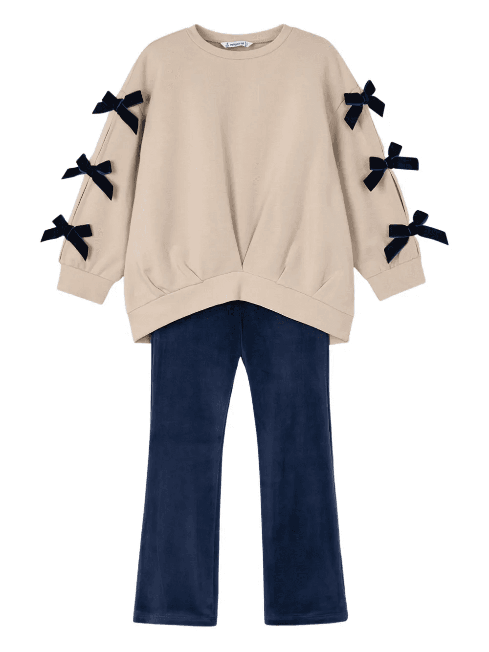 bow sweatshirt leggings set - Image 1