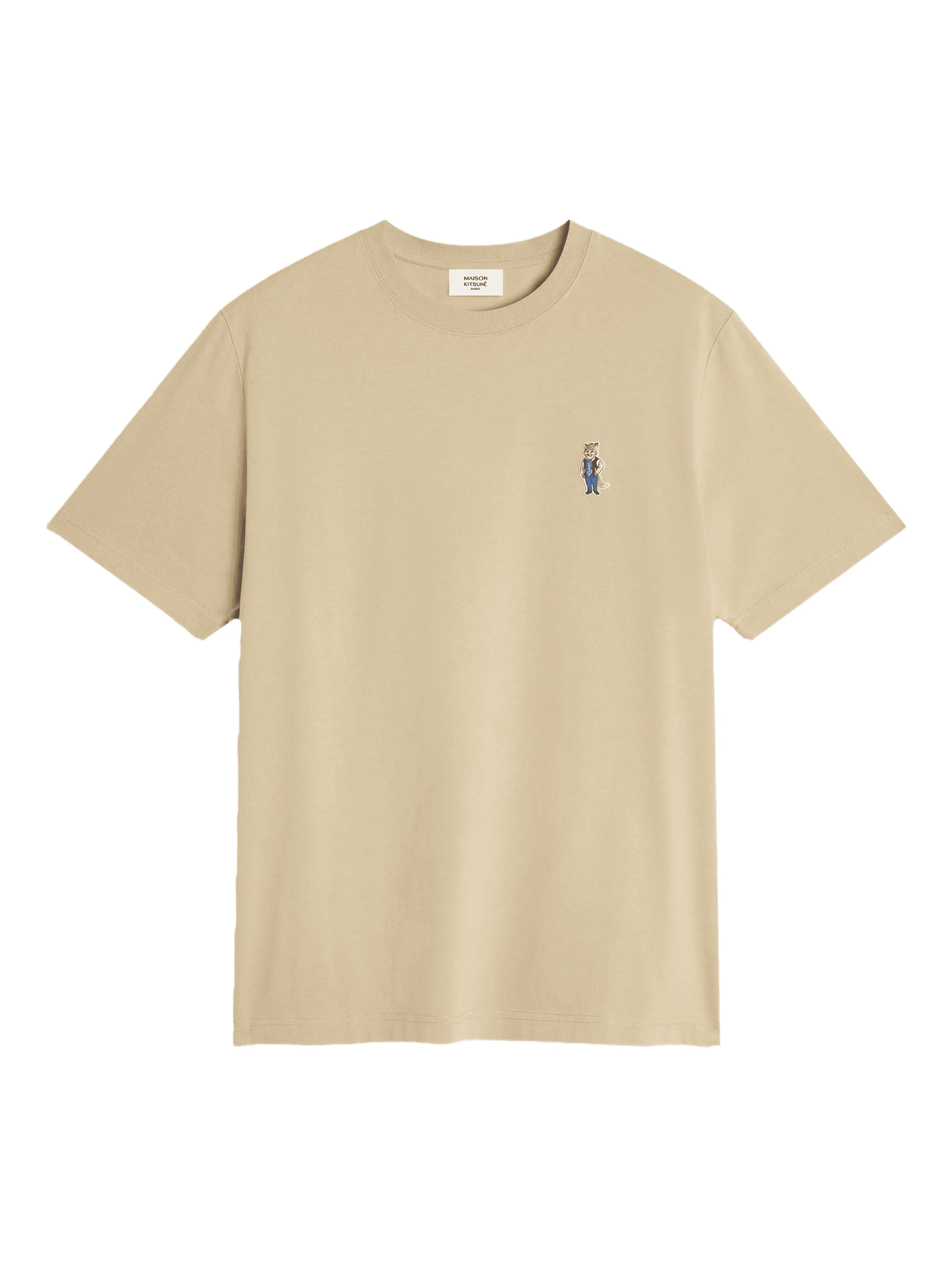 fox-embroidered cotton T-shirt - Image 1