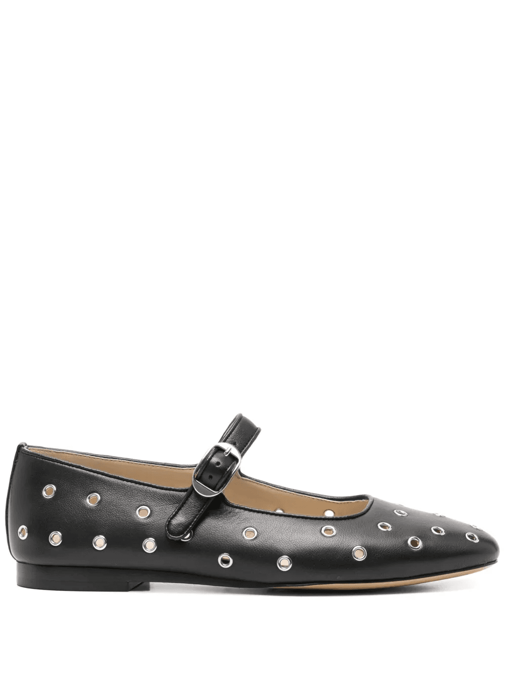 eyelet-studded ballet flats - Image 1