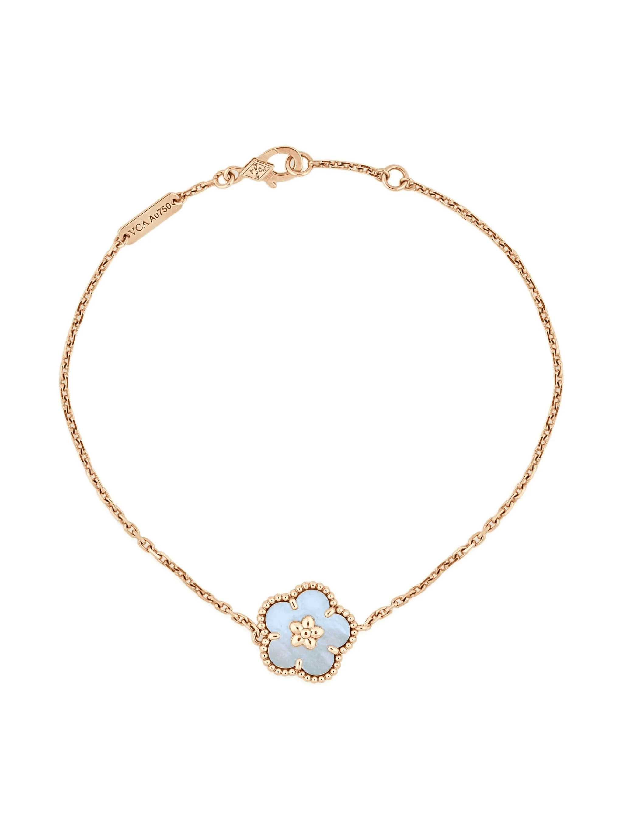 18K rose gold Lucky Spring mother of pearl bracelet - Image 1