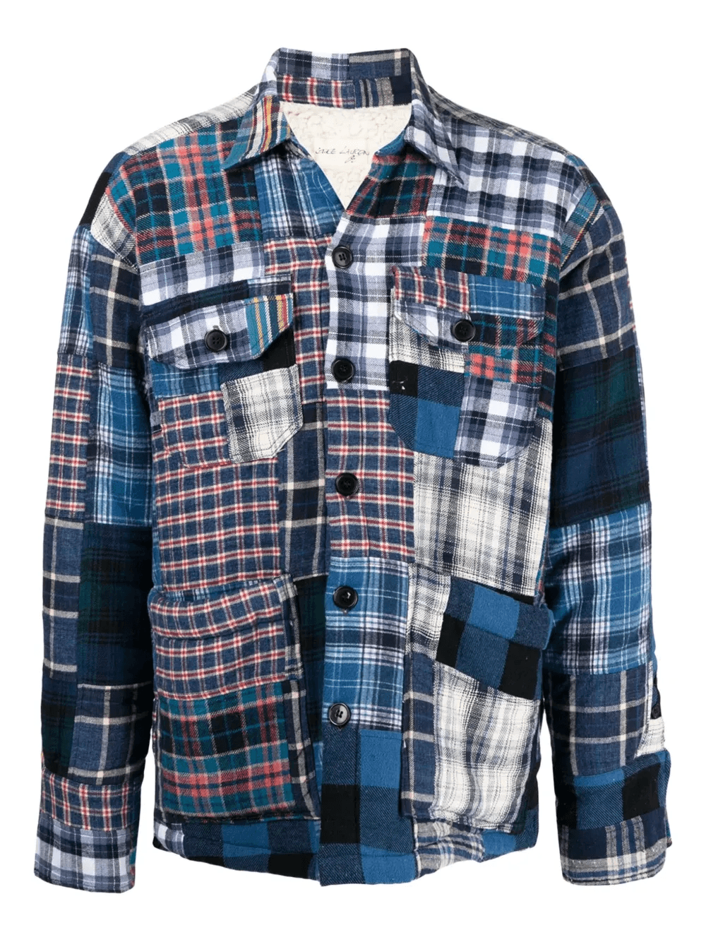 patchwork cotton shirt jacket - Image 1