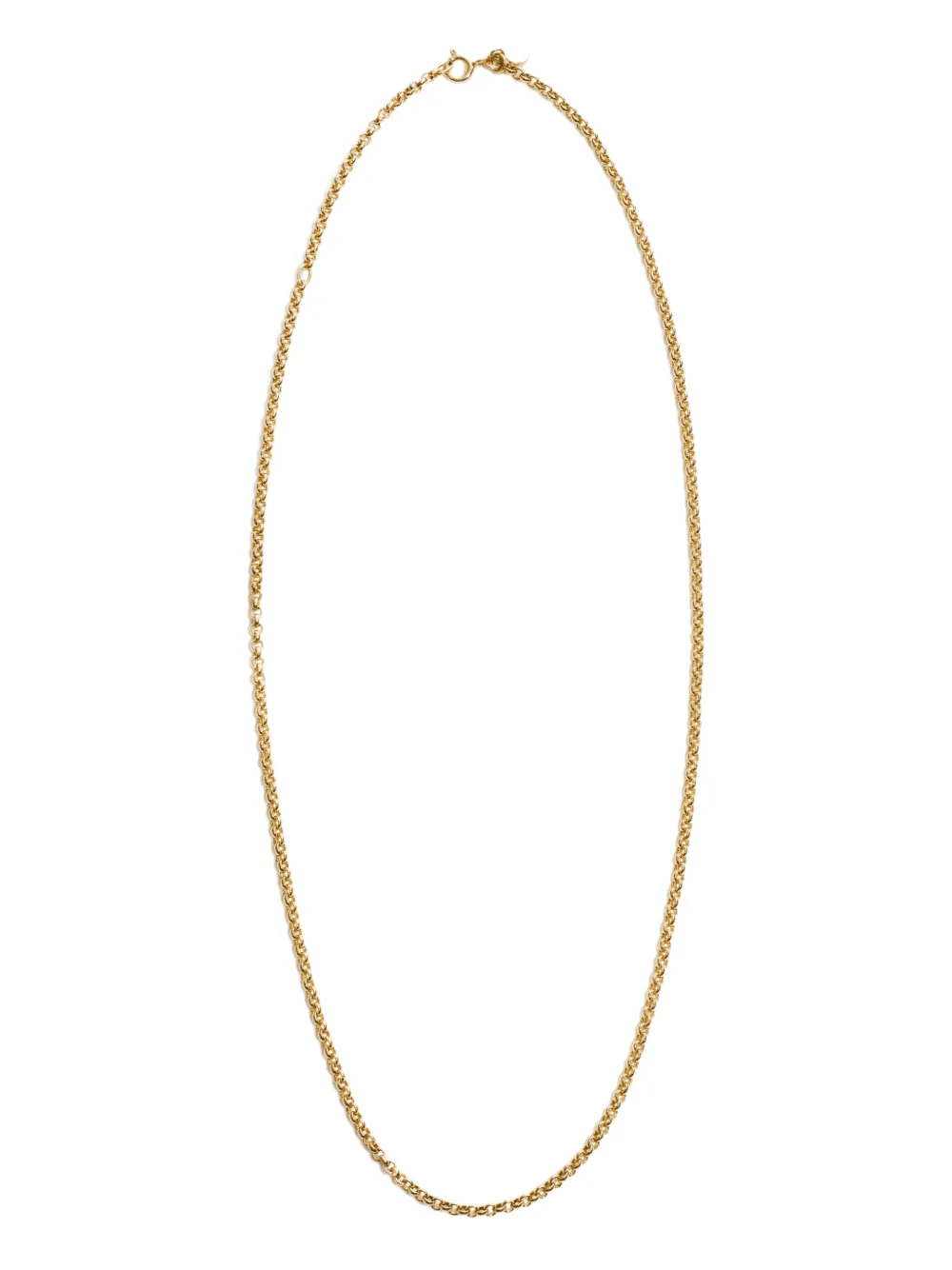14K yellow gold agate chain necklace - Image 1