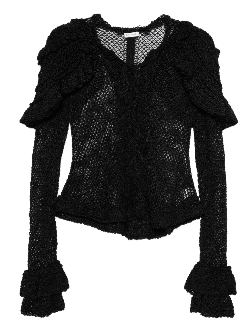 Lucrezia ruffled crochet top - Image 1