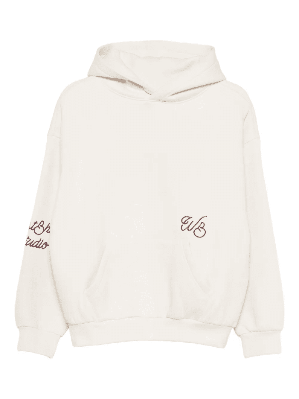 logo-embroidered hoodie - Image 1