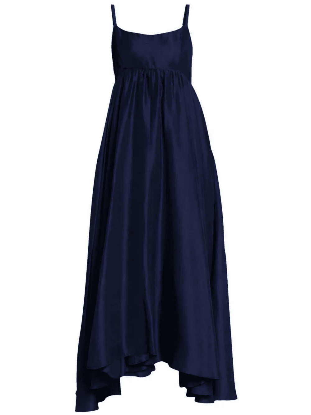 Rachel asymmetric silk midi dress - Image 1