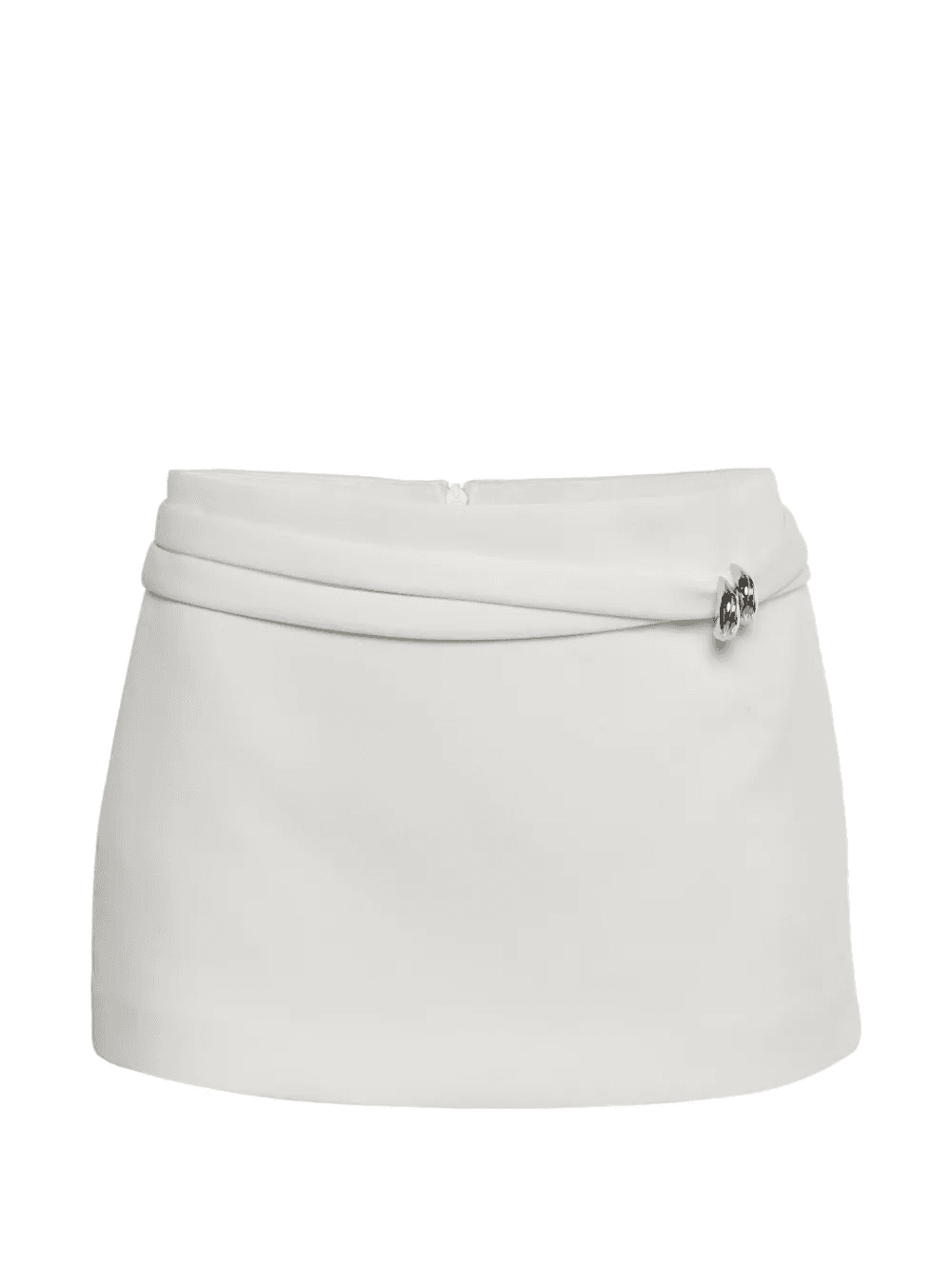 strap-detail gabardine mini skirt - Image 1