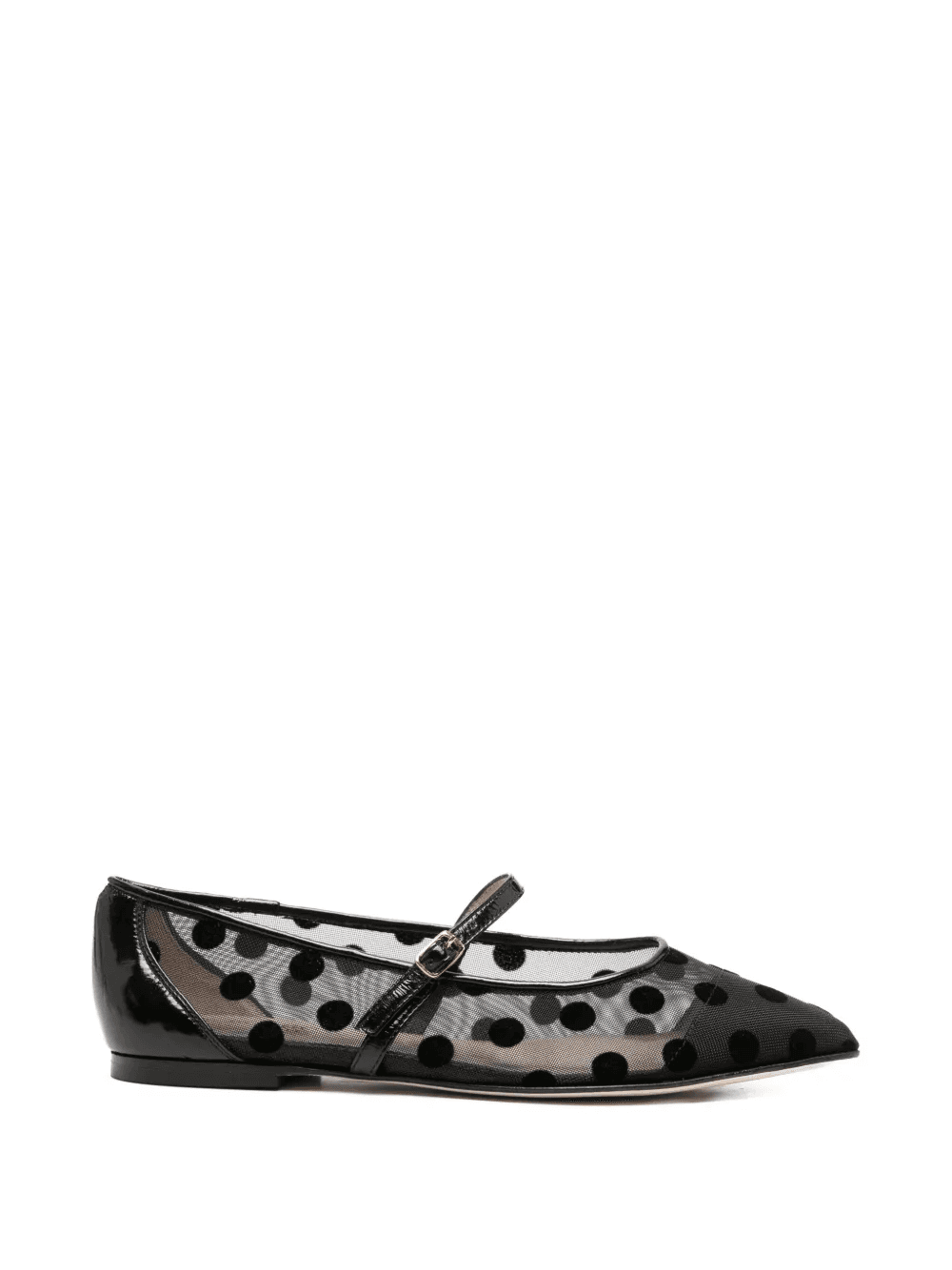 polka-dot mesh ballet flats - Image 1