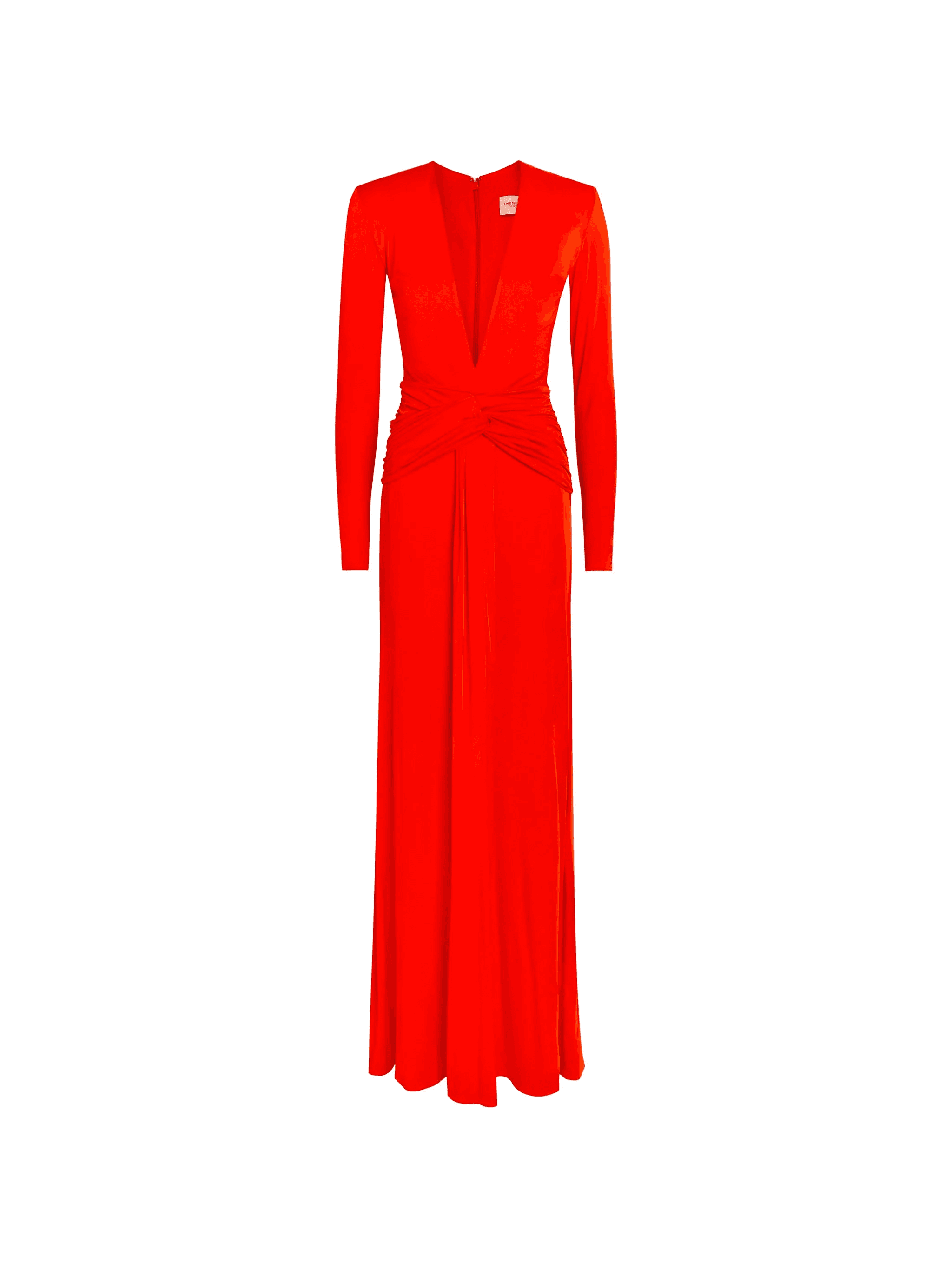 twisted-waist V-neck dress - Image 1