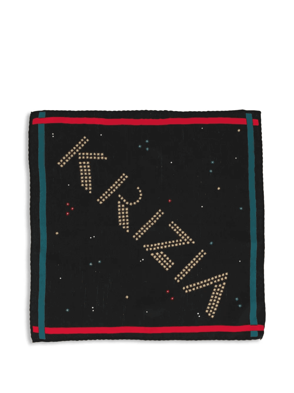 patterned logo handkerchief - Image 1