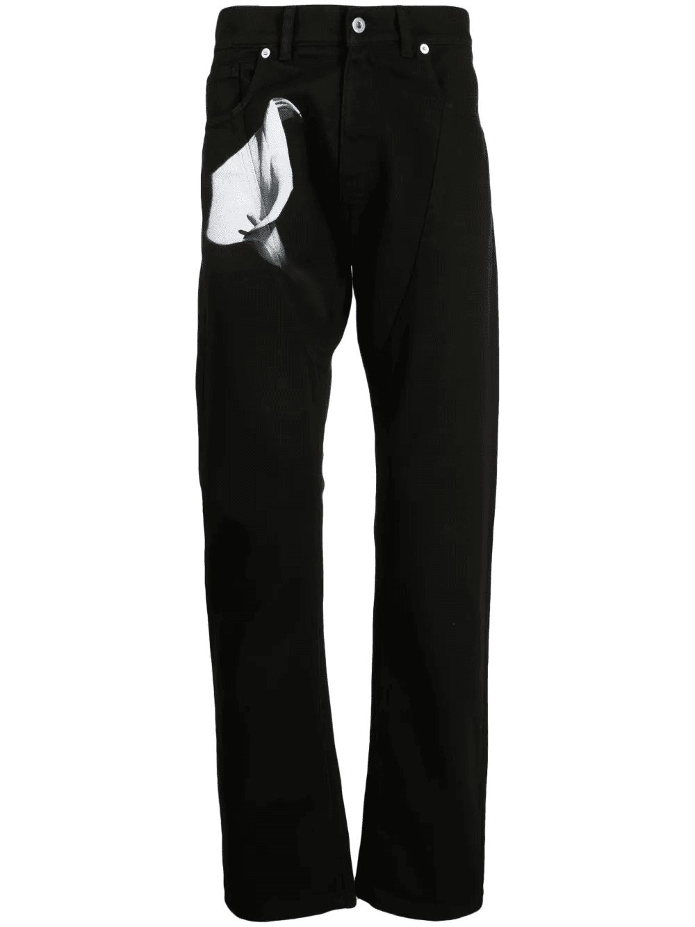 floral-print cotton T-shirt - Image 1