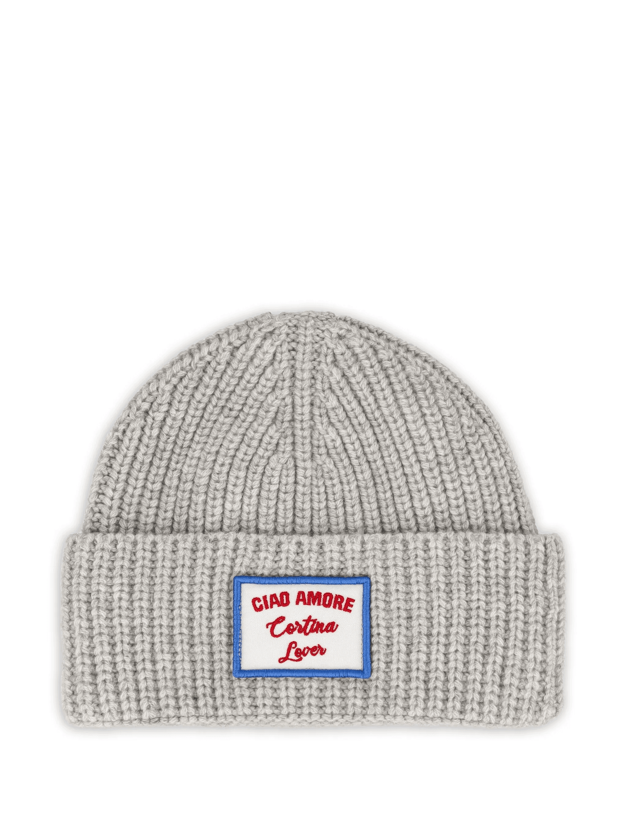 ribbed-knit logo-patch beanie - Image 1