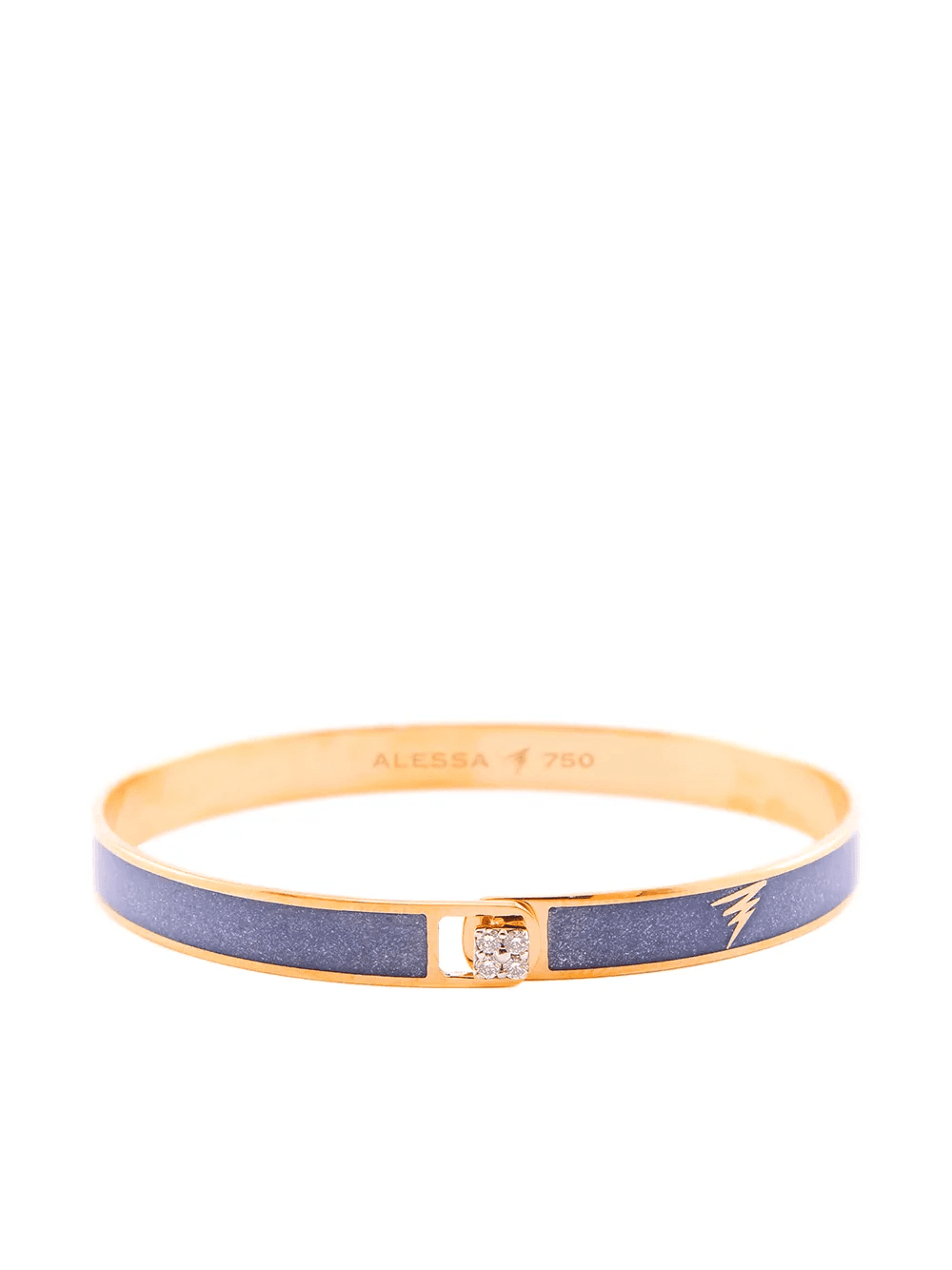 18kt rose gold Spectrum enamel and diamond bangle - Image 1