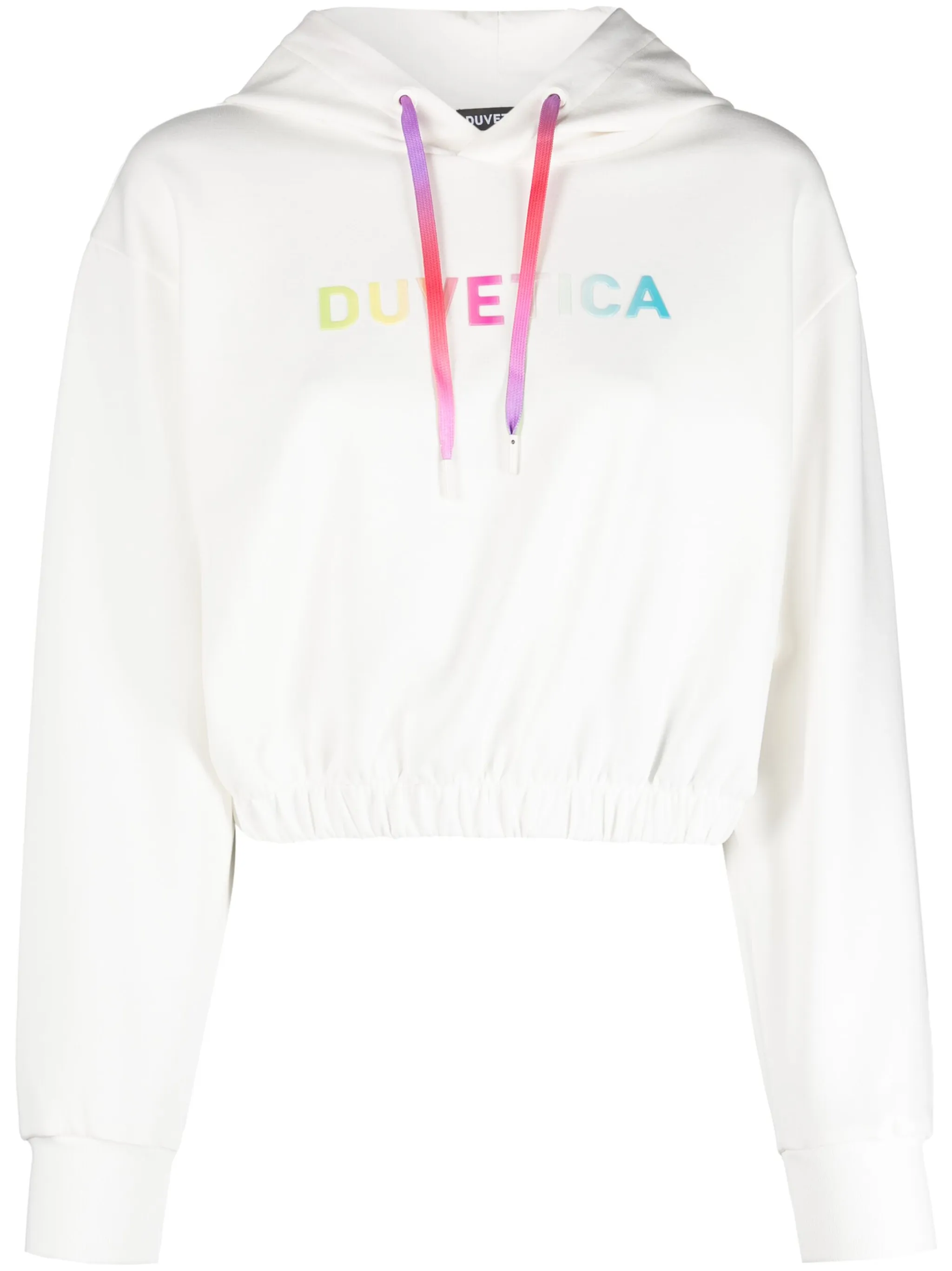 logo-print cropped hoodie - Image 1