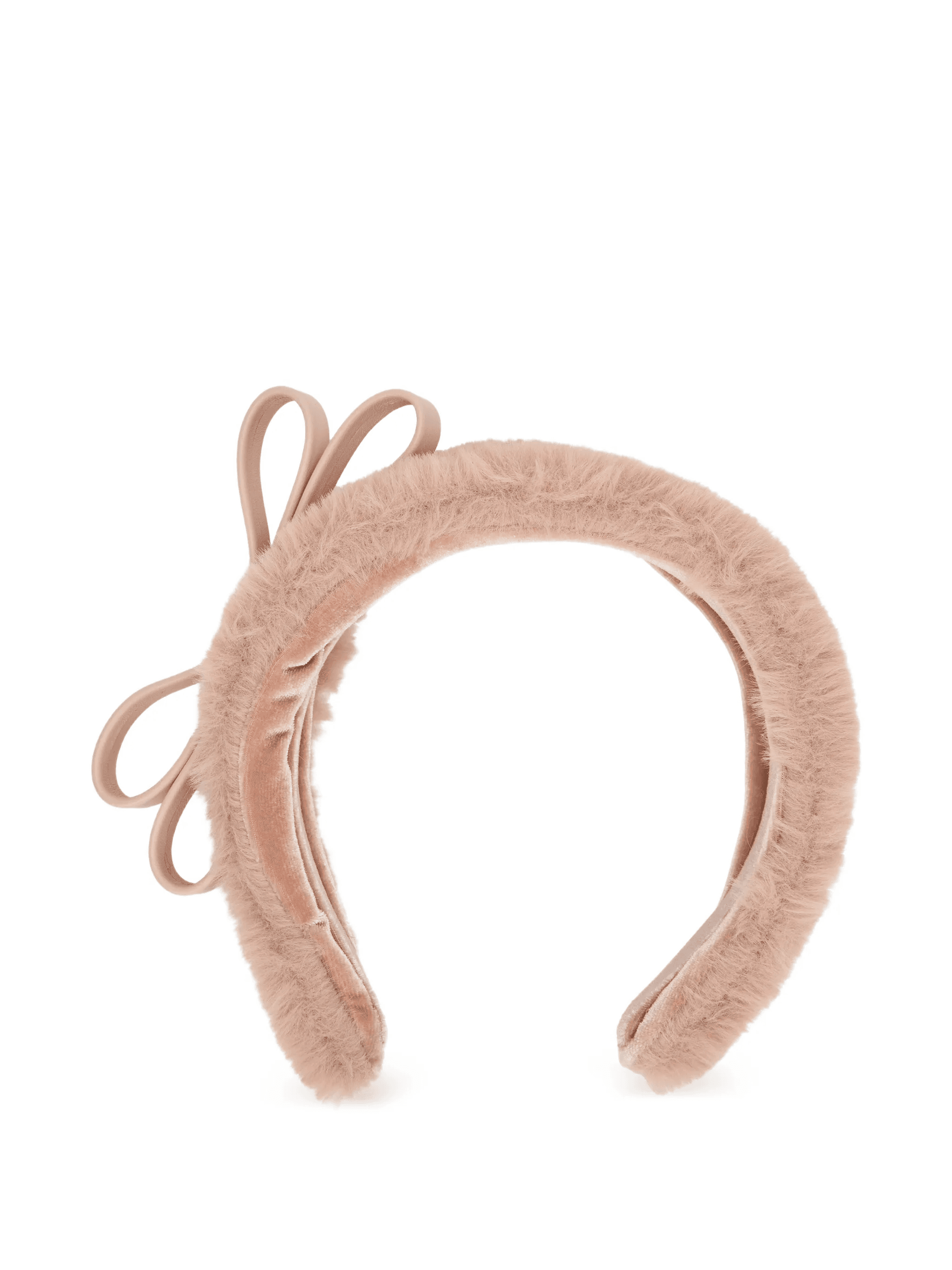 bow faux fur headband - Image 1
