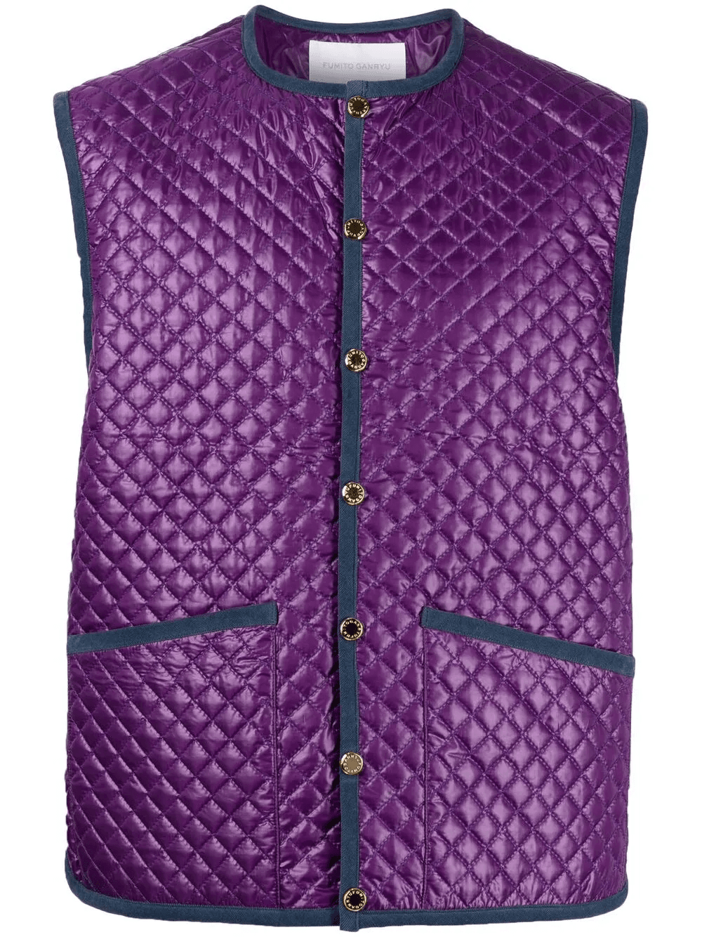 quilted fitted gilet - Image 1