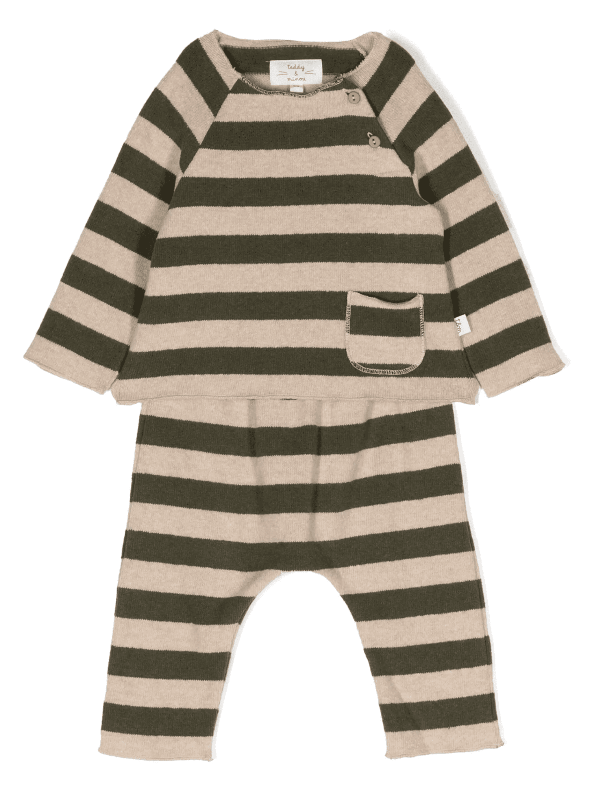 striped cotton-blend tracksuit - Image 1