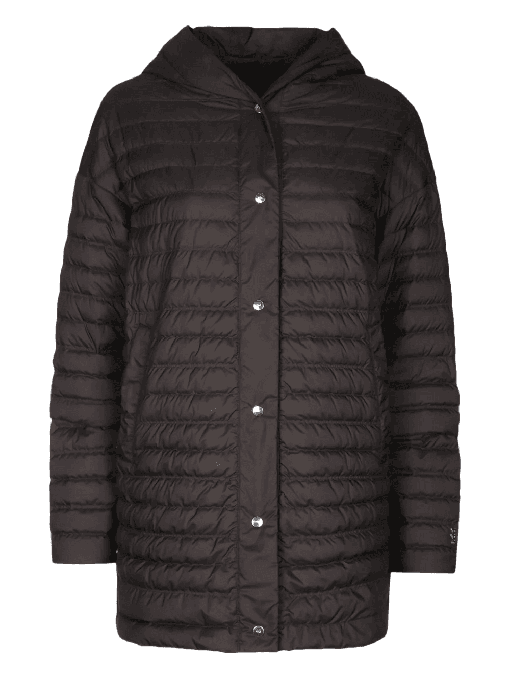hooded quilted coat - Image 1