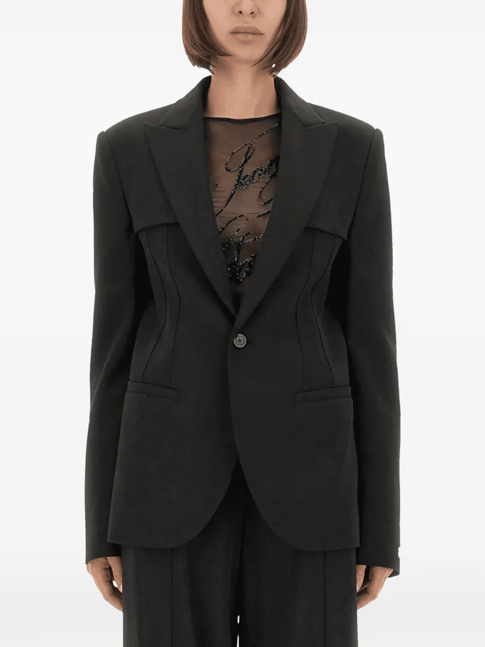 single-breasted blazer - Image 1