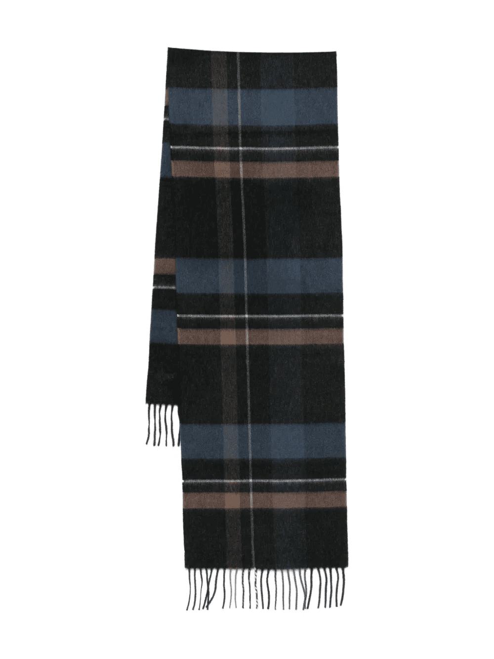 fringed checked scarf - Image 1