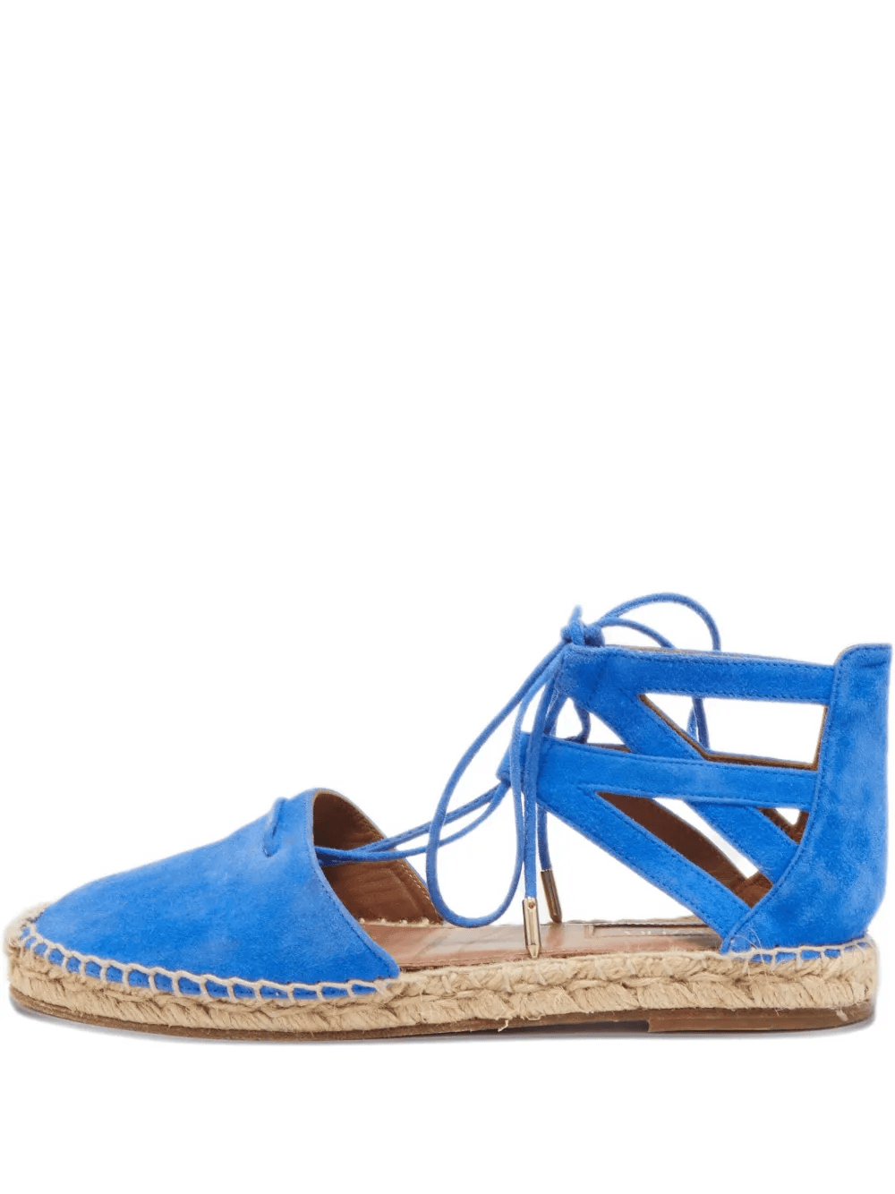 lace-up suede espadrilles - Image 1