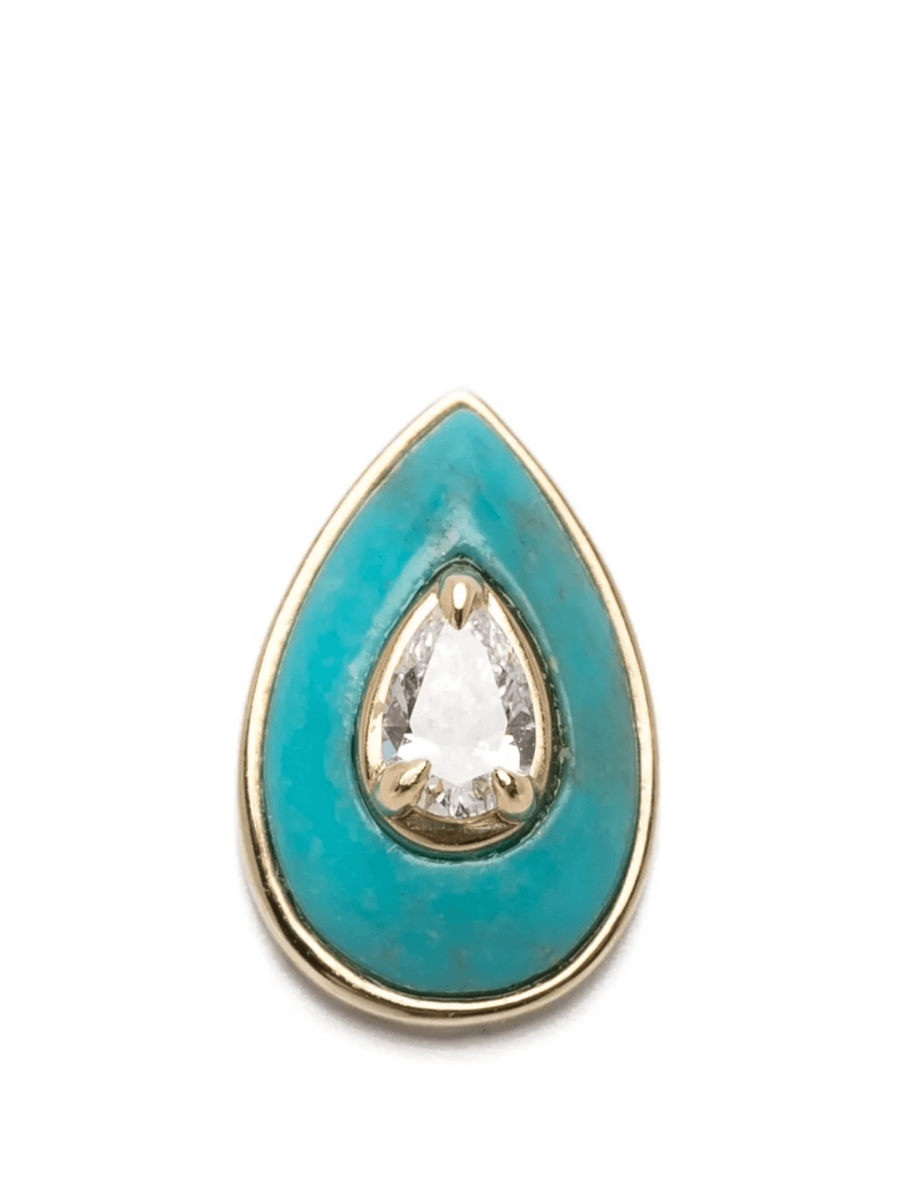 turquoise diamond earring - Image 1