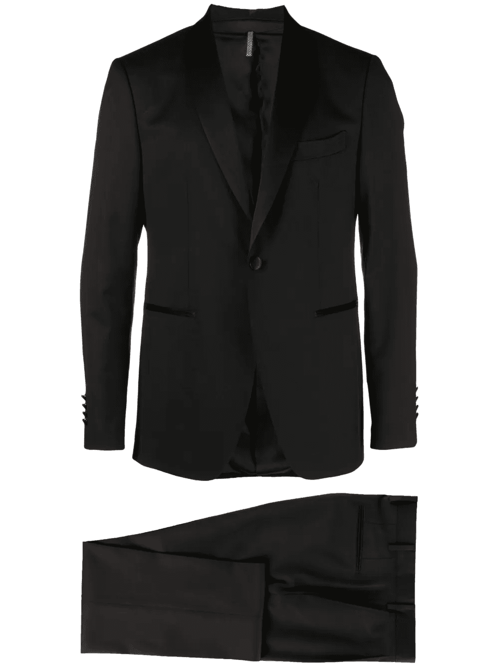 shawl-lapels single-breasted blazer - Image 1