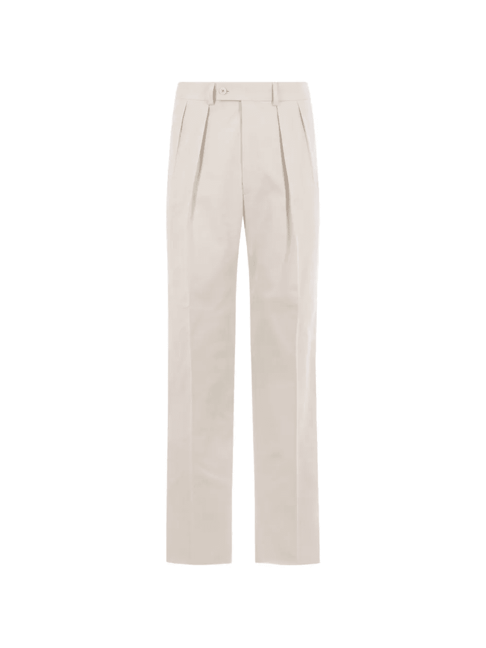buttoned pleated tailored trousers - Image 1
