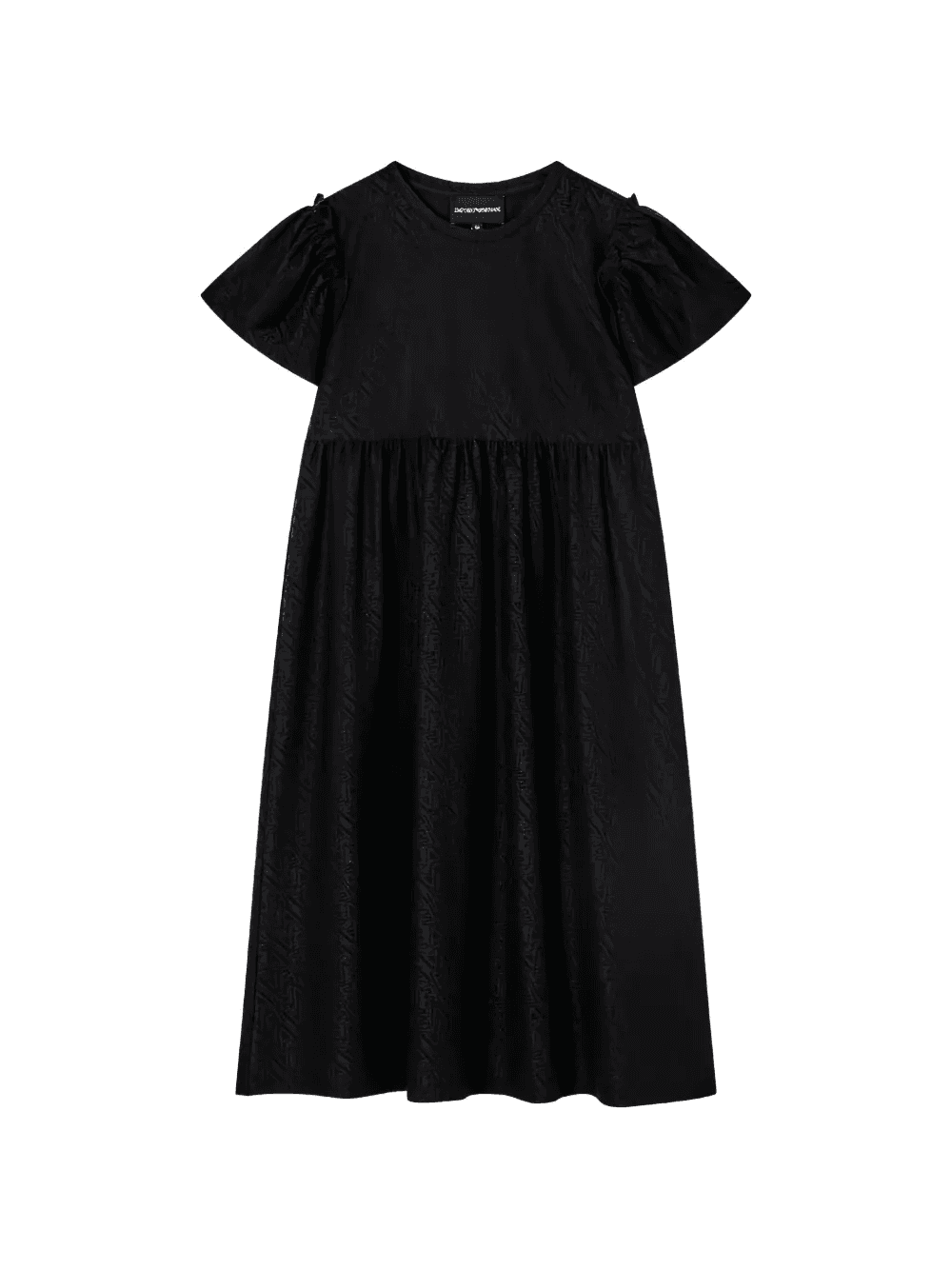 puff-sleeve jacquard dress - Image 1