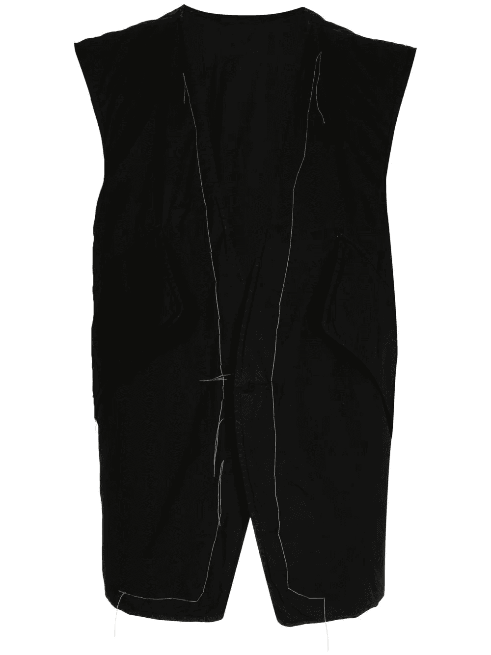 stitch-detail V-neck gilet - Image 1