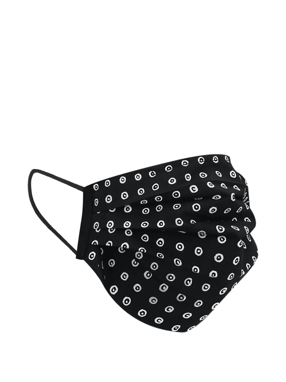circle-print face mask