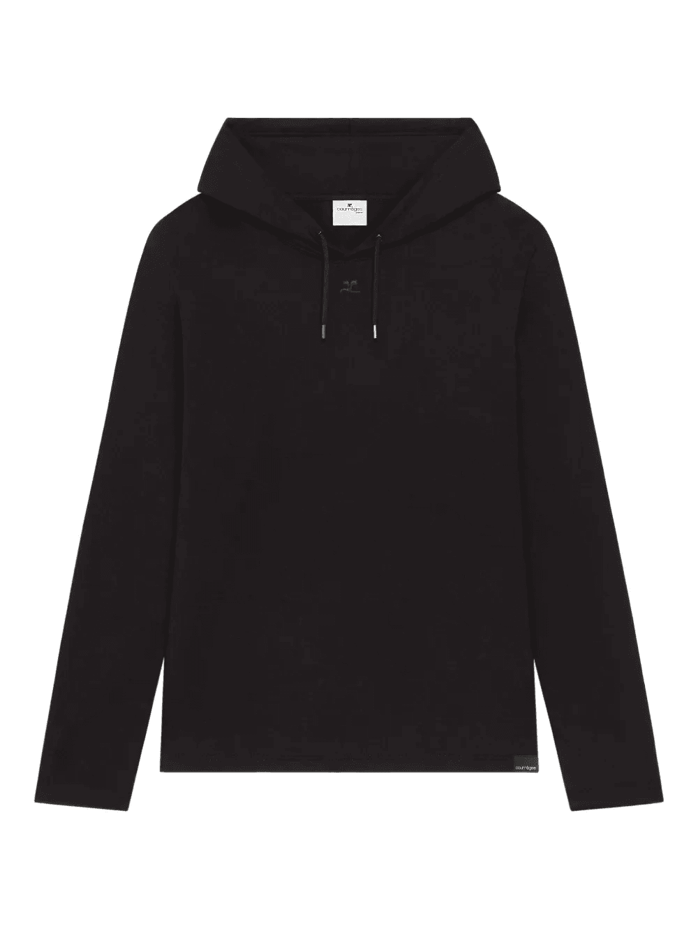 asymmetrical cropped hoodie - Image 1