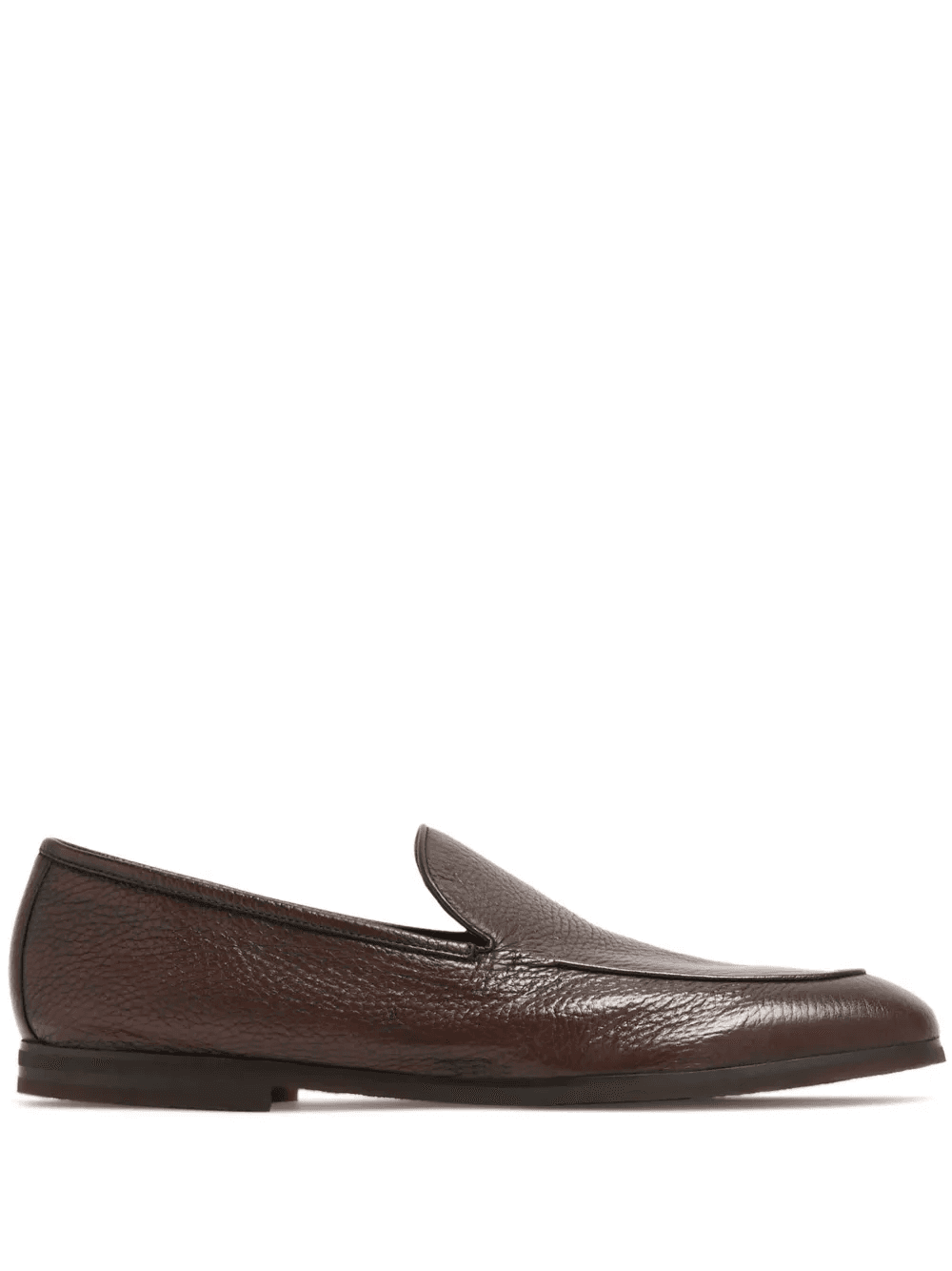almond-toe leather loafers - Image 1