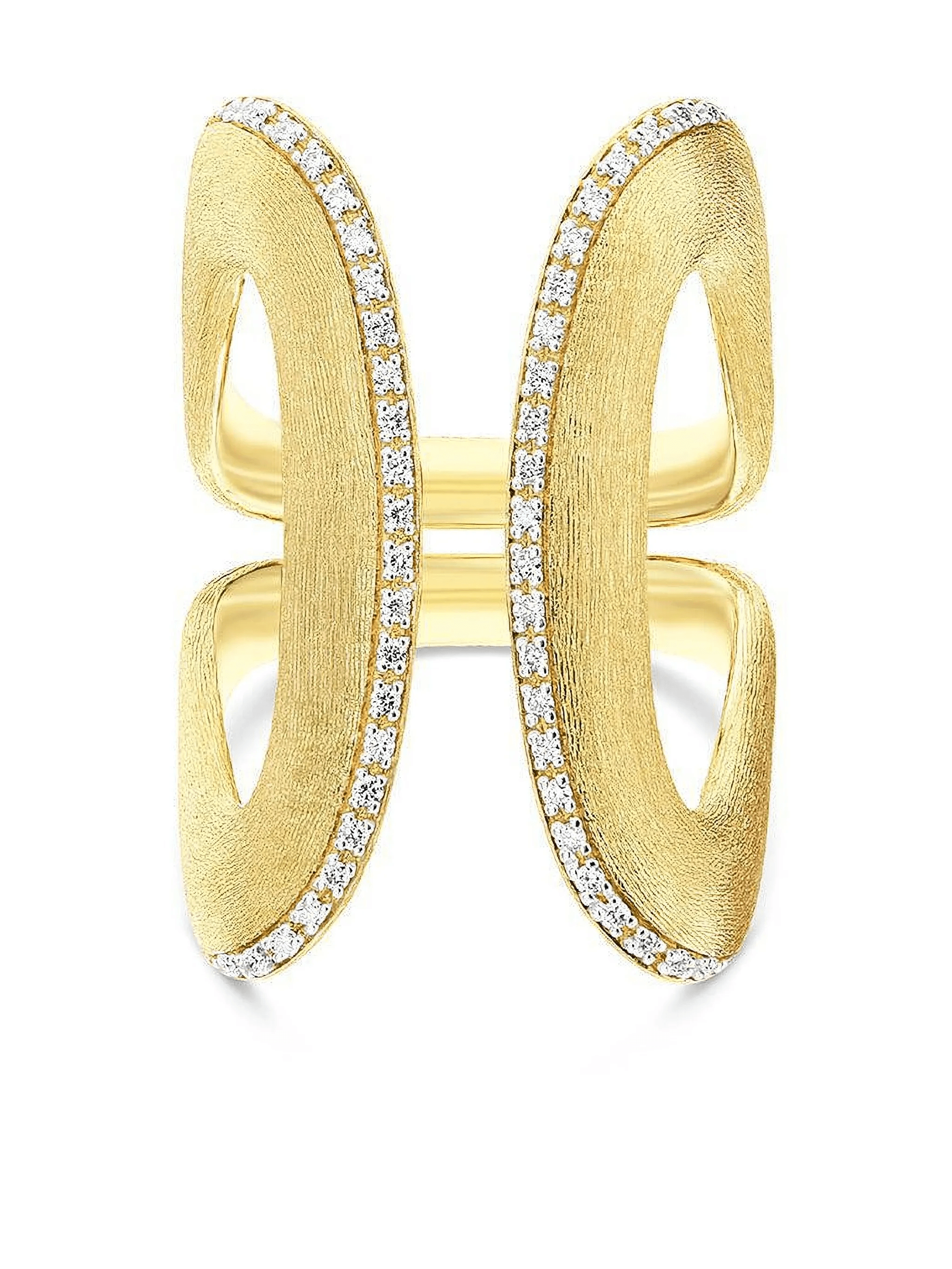 18kt yellow gold Libera Icon Diamond ring - Image 1