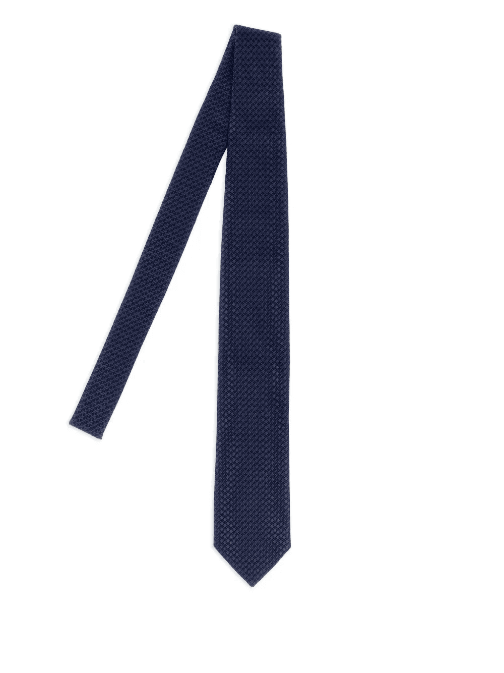 patterned silk tie - Image 1