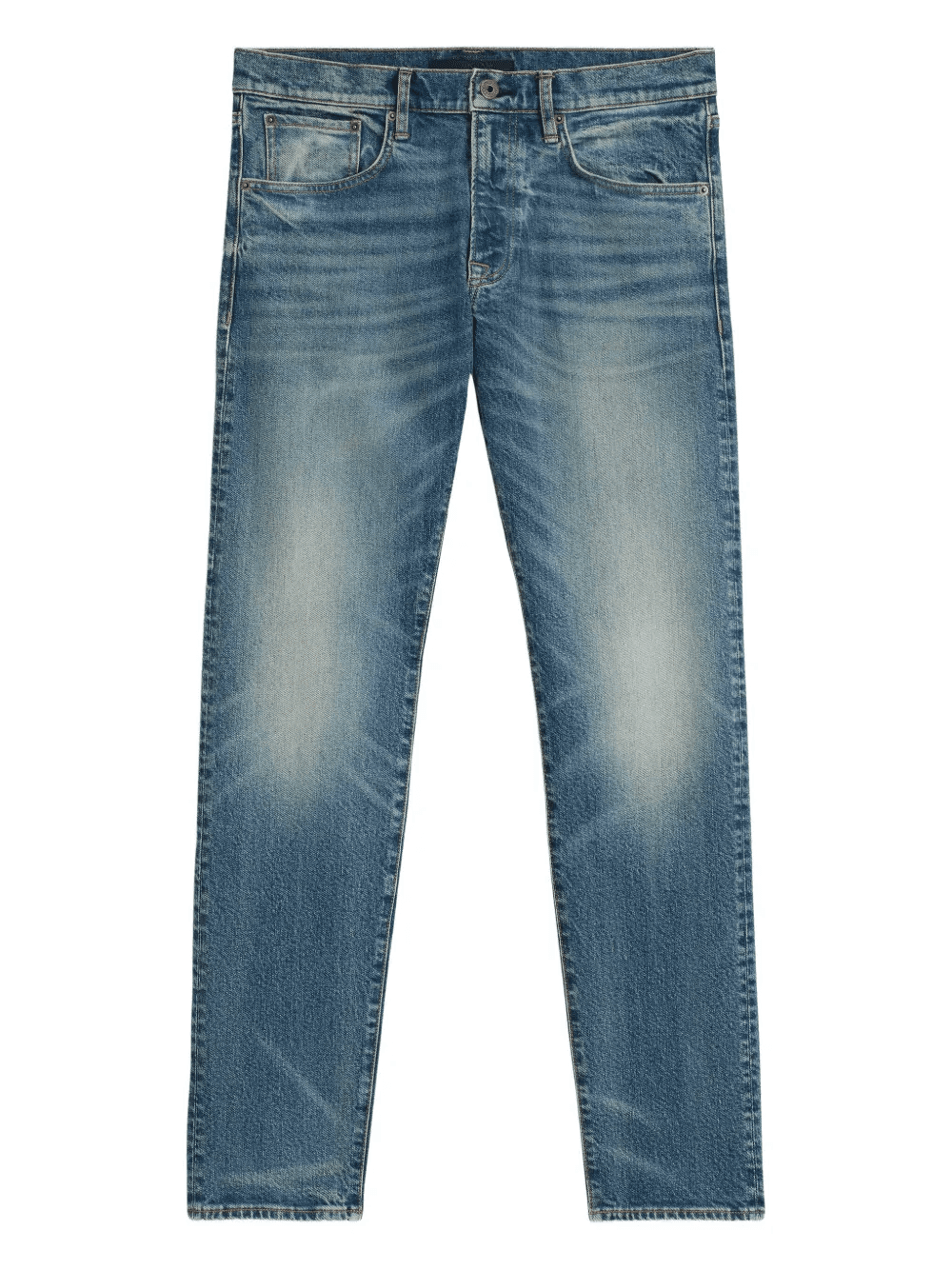 x David Beckham light-wash straight-leg jeans - Image 1