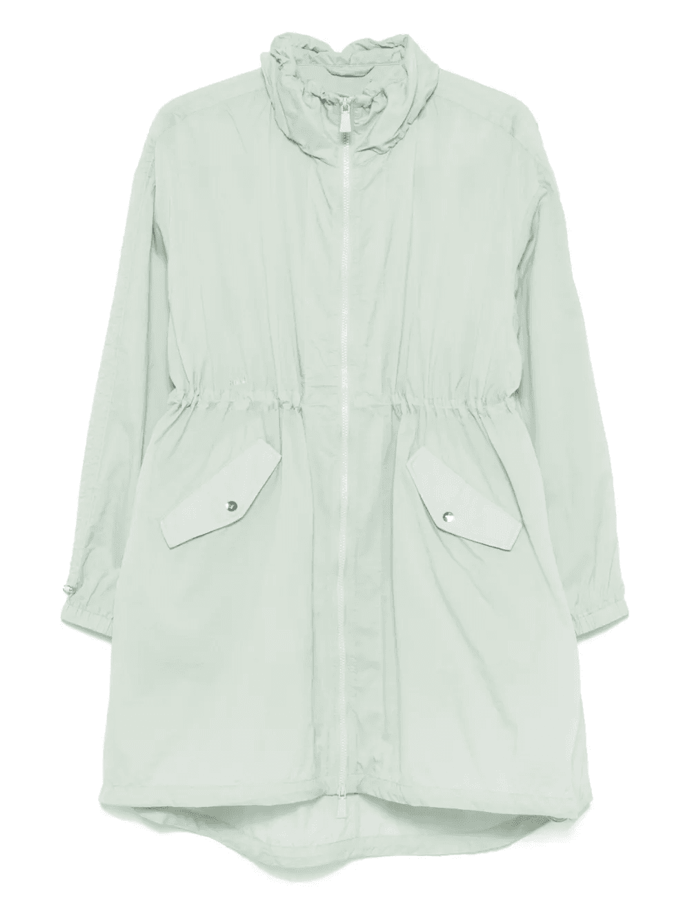 logo-embroidered coat - Image 1