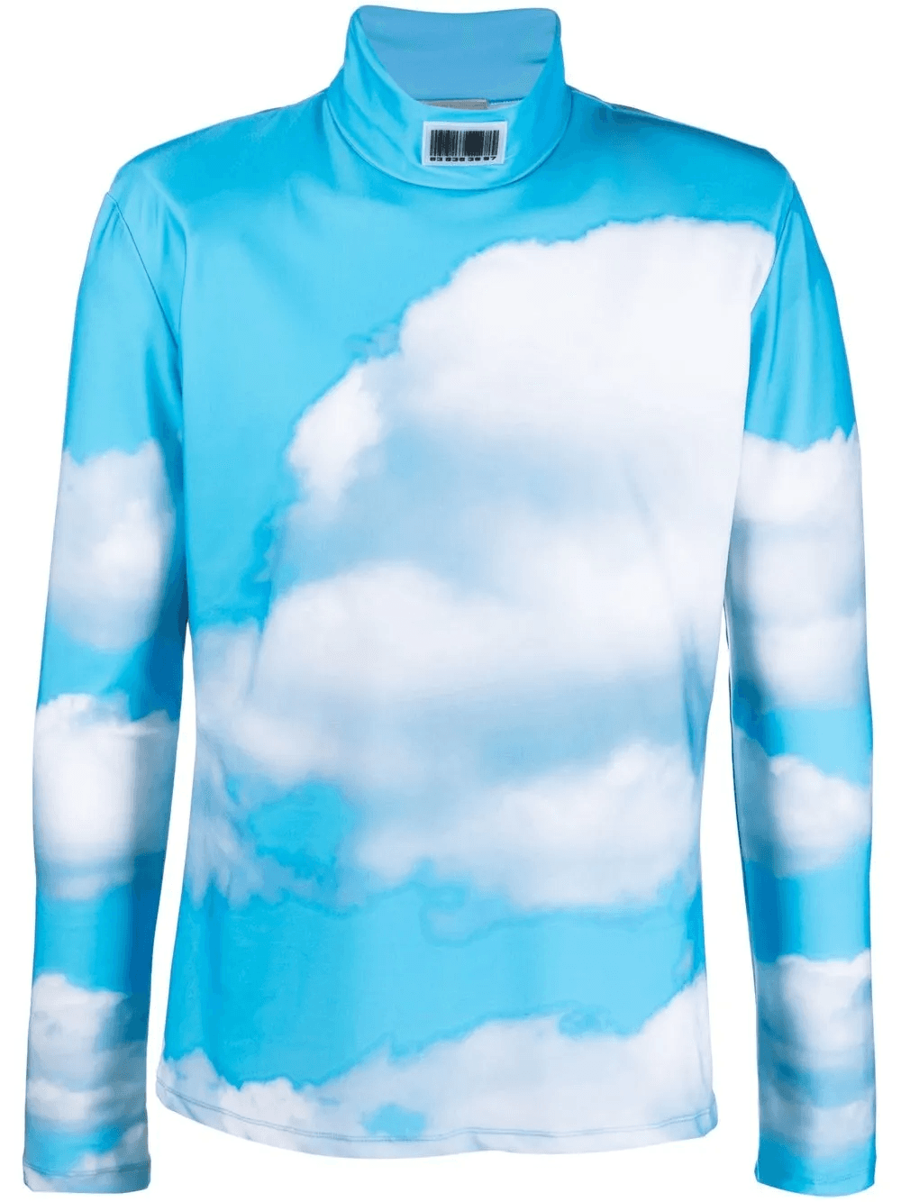 cloud-print high-neck top - Image 1